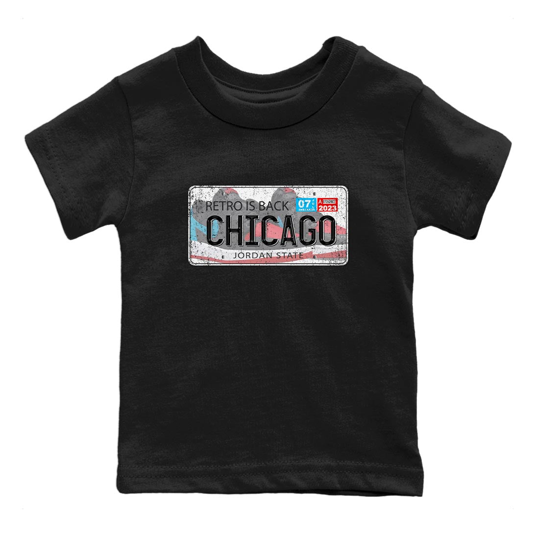 Jordan Plate snkmatch Tee Kids - Air Jordan 1 UNC to Chicago