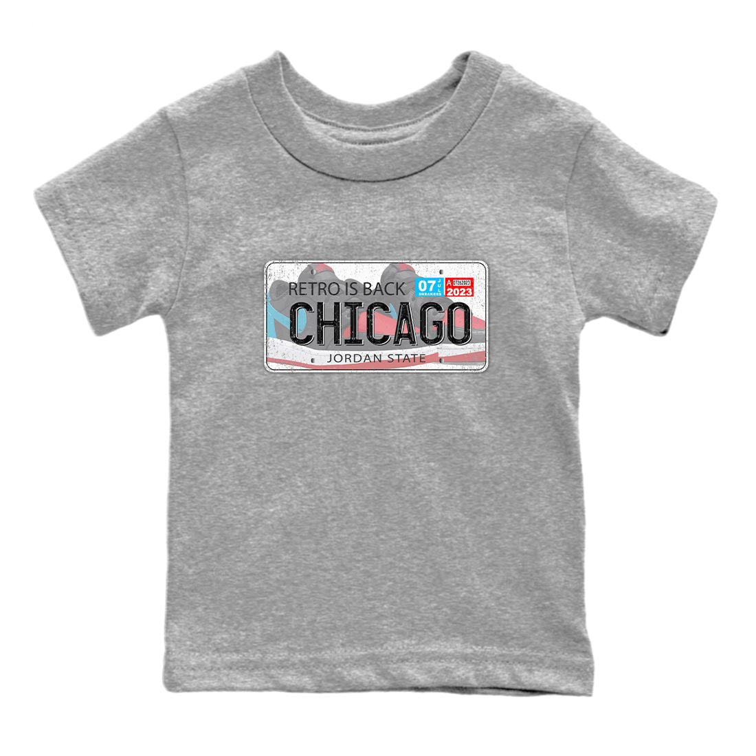 Jordan Plate snkmatch Tee Kids - Air Jordan 1 UNC to Chicago