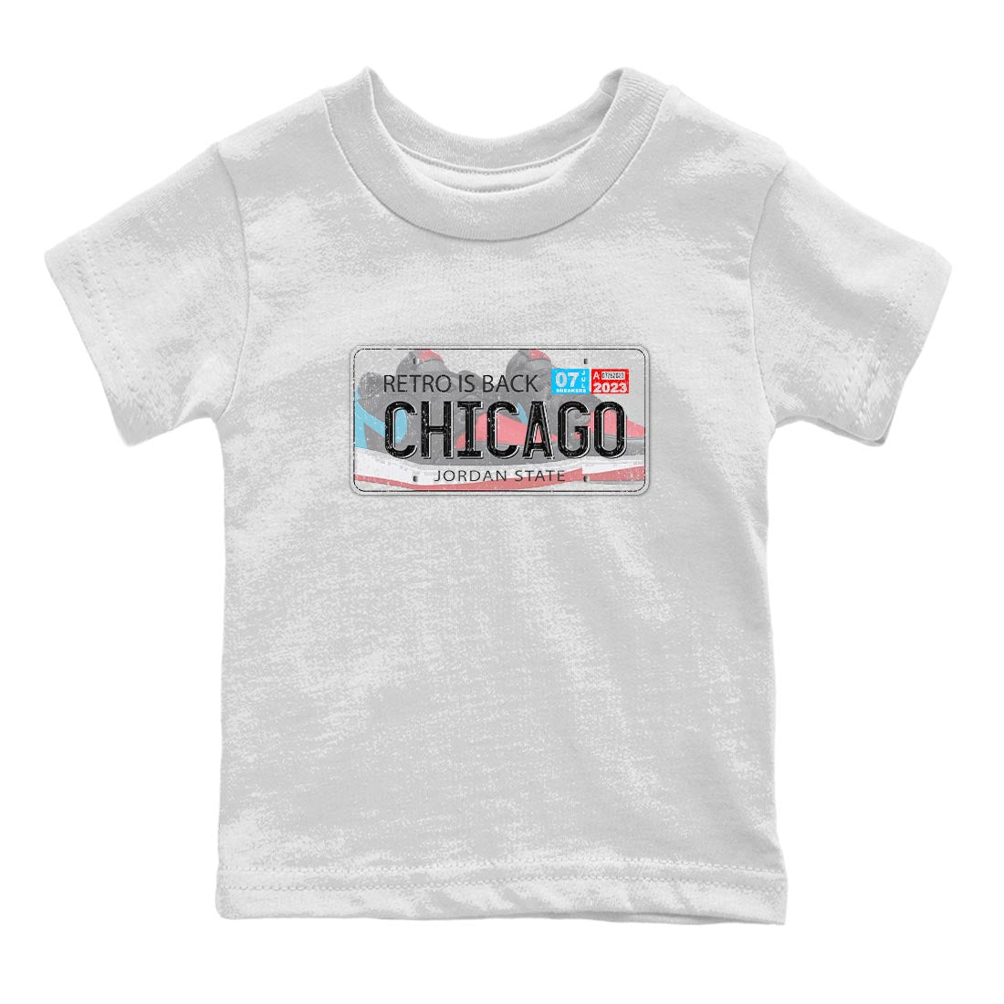 Jordan Plate snkmatch Tee Kids - Air Jordan 1 UNC to Chicago