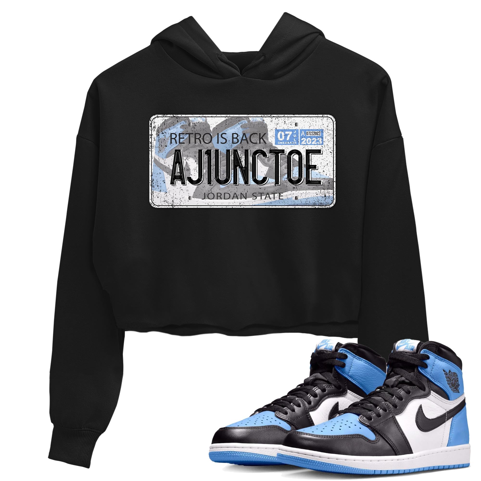 Jordan Plate snkmatch Women's Top - Air Jordan 1 UNC Toe