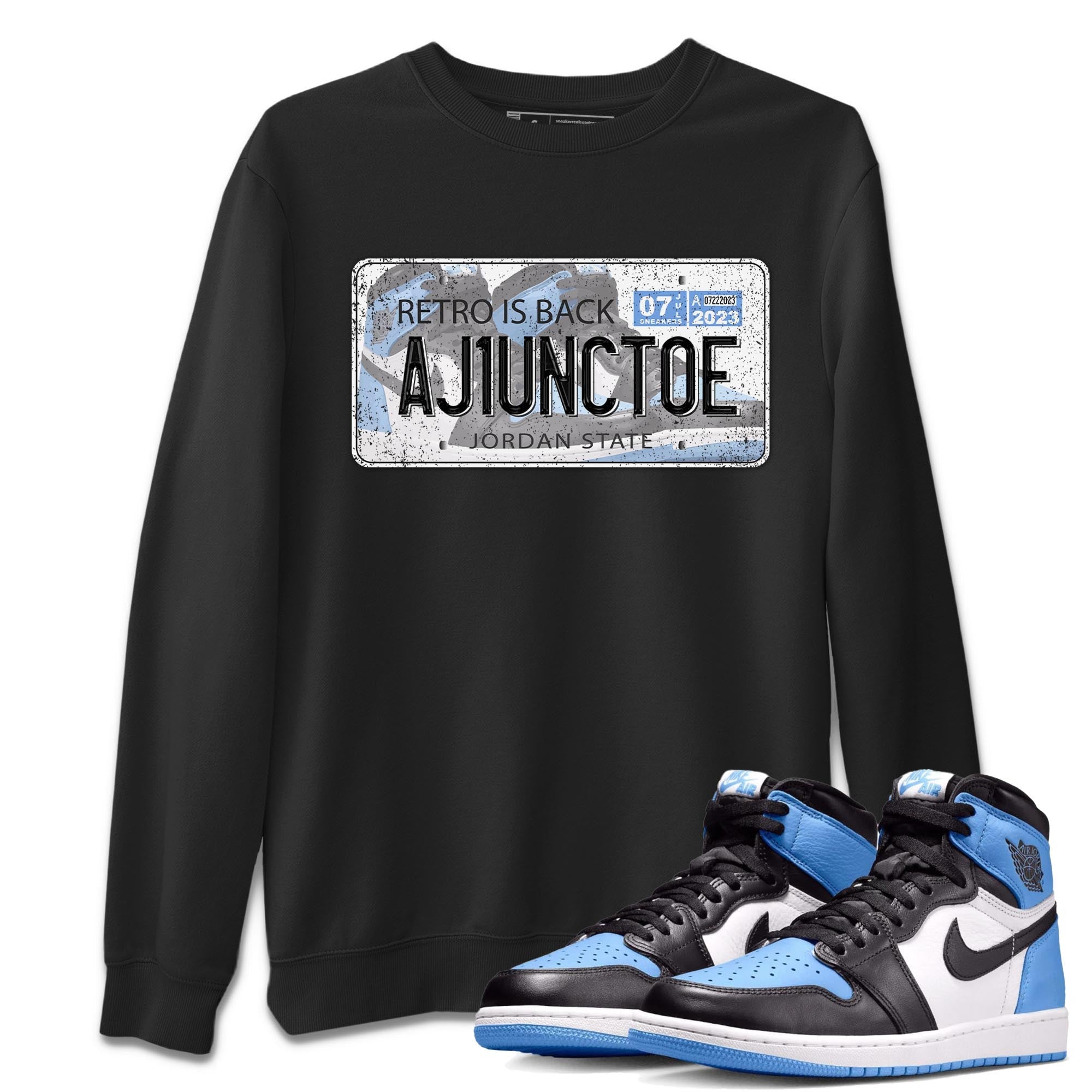 Jordan Plate snkmatch Tee - Air Jordan 1 UNC Toe