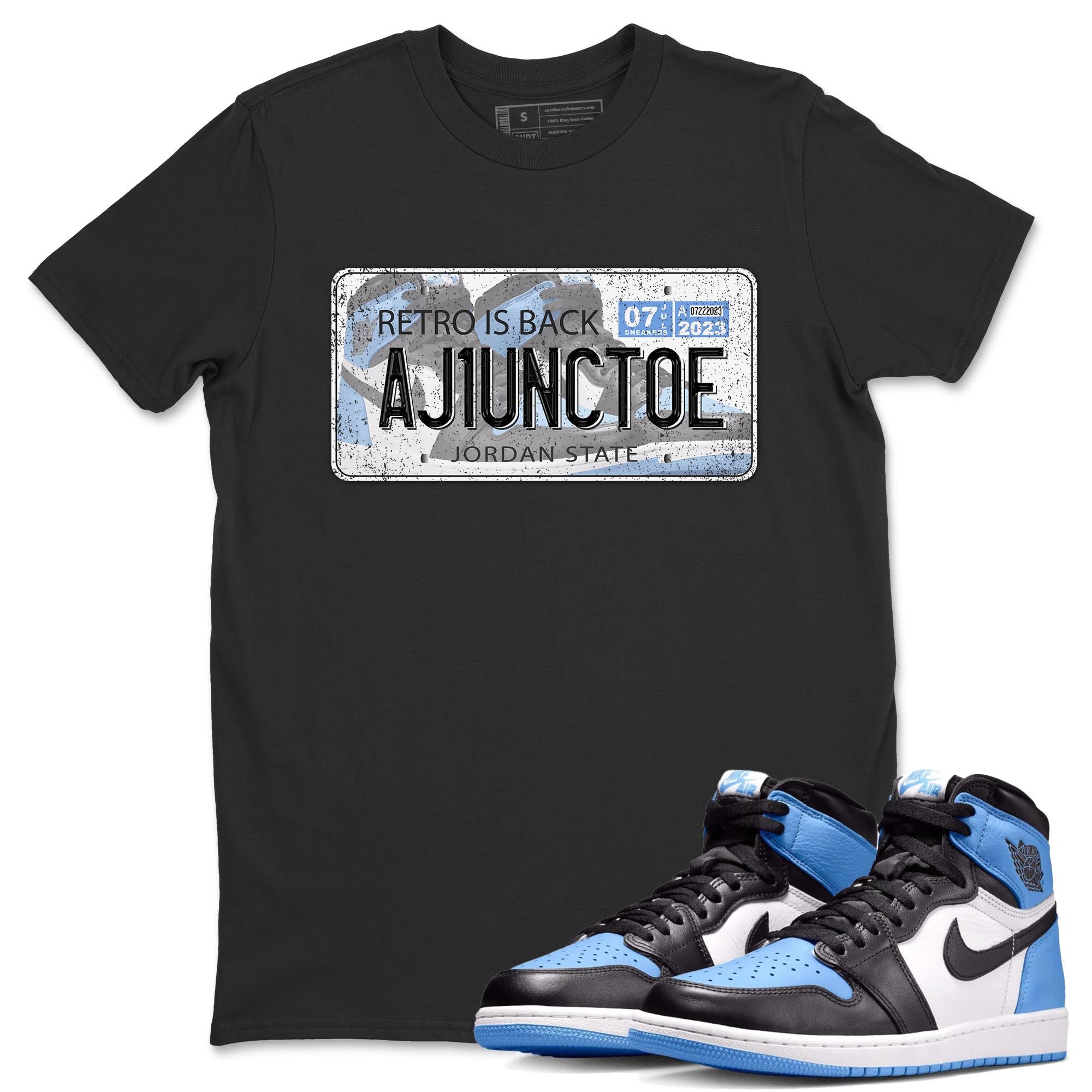 Jordan Plate snkmatch Tee - Air Jordan 1 UNC Toe