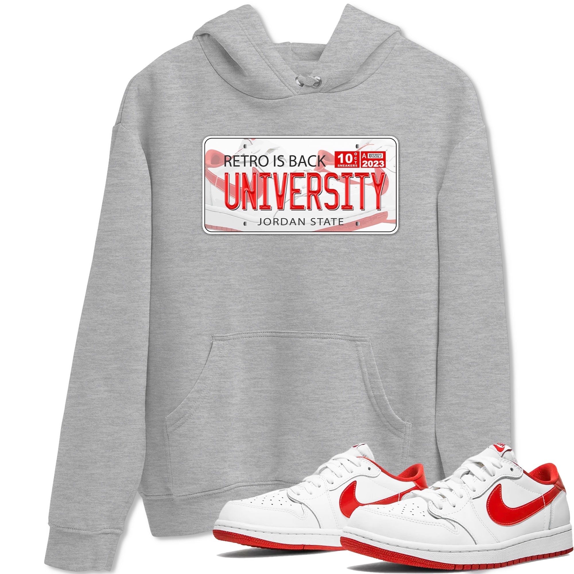 Jordan Plate snkmatch Tee - Air Jordan 1 University Red