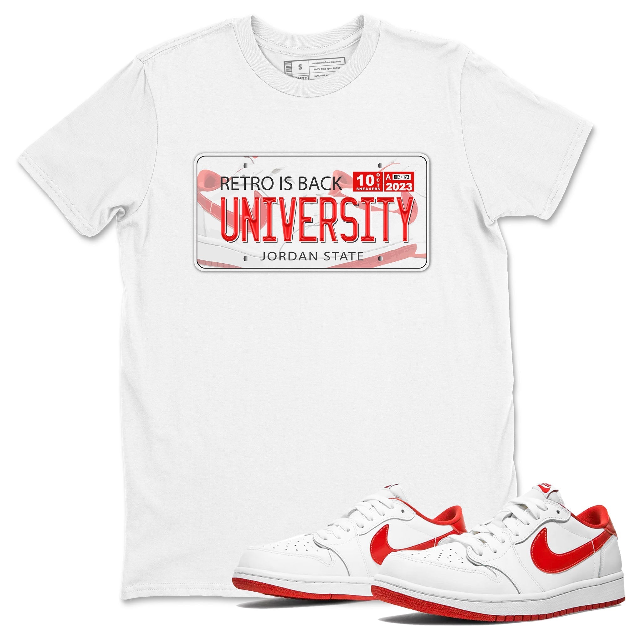 Jordan Plate snkmatch Tee - Air Jordan 1 University Red