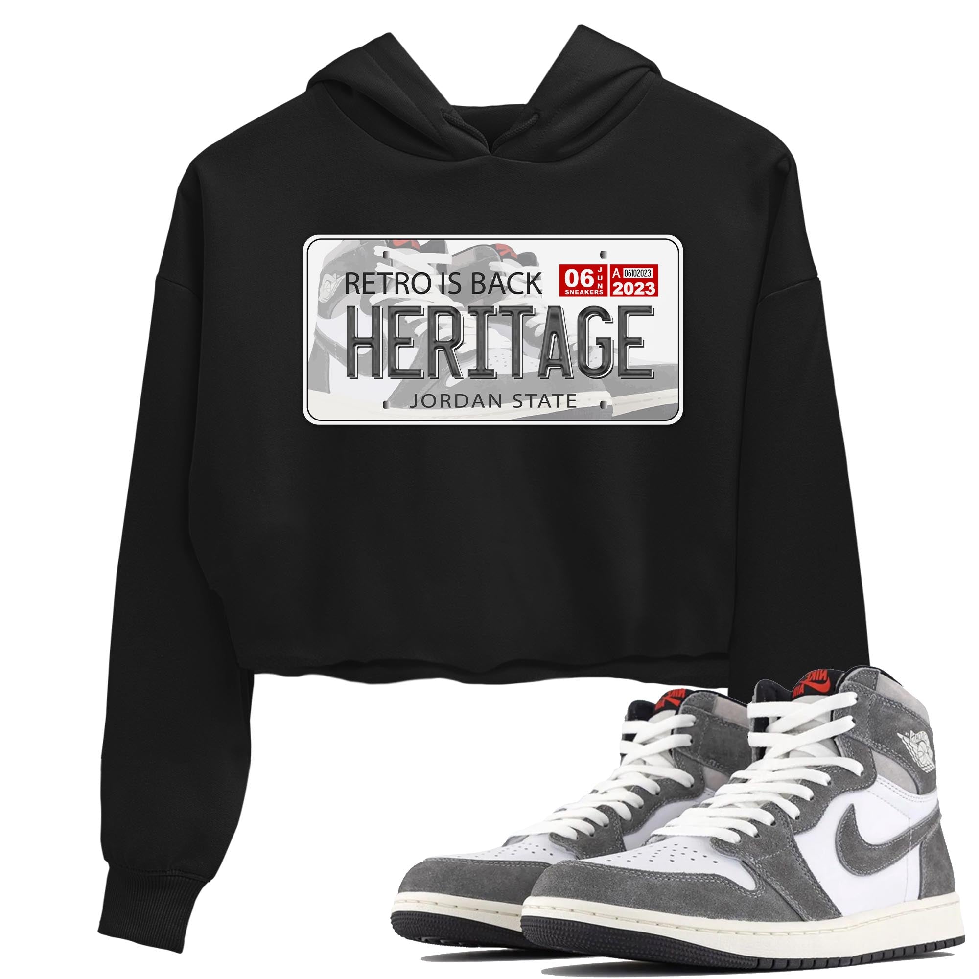 Jordan Plate Women's Tops - Air Jordan 1 Washed Heritage