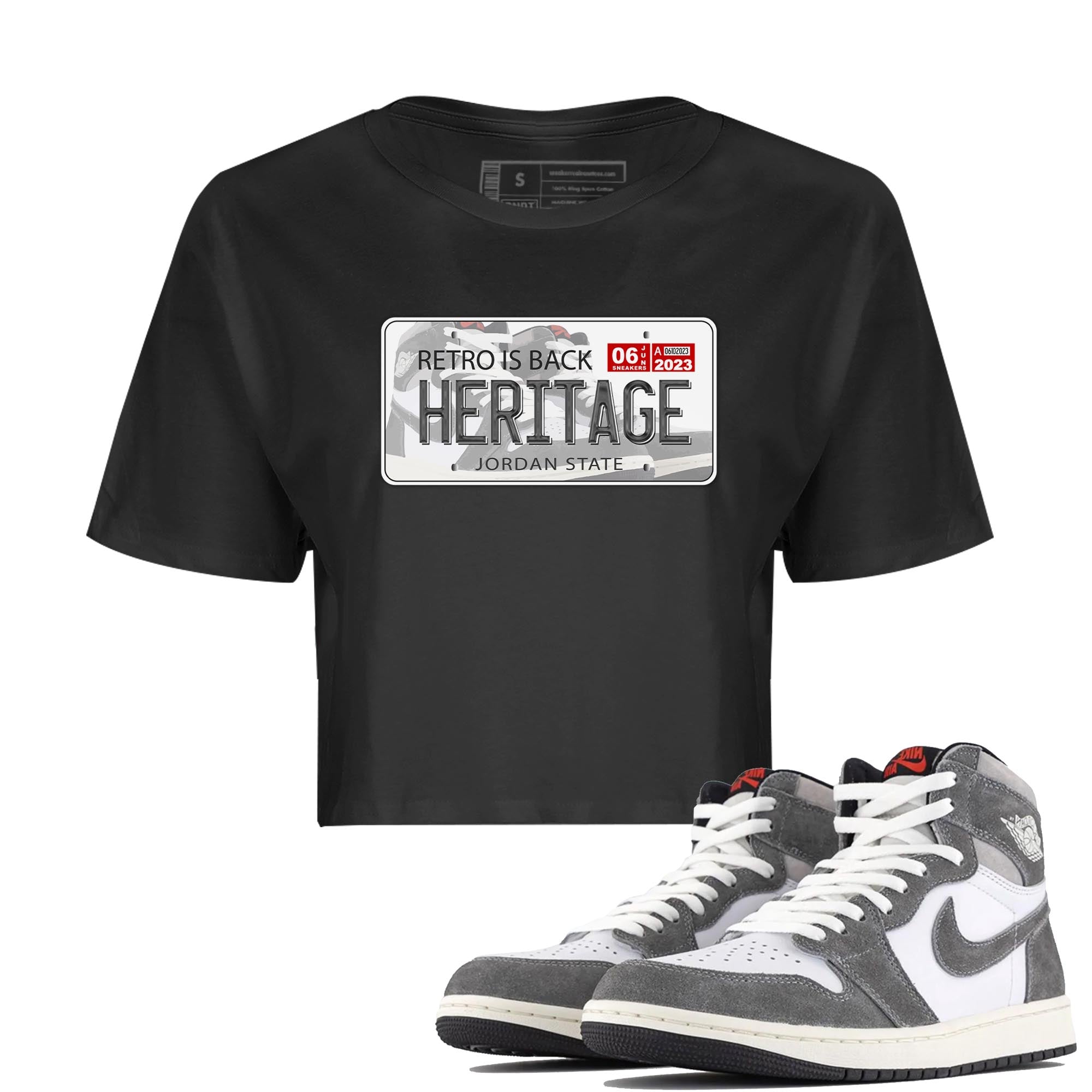 Jordan Plate Women's Tops - Air Jordan 1 Washed Heritage