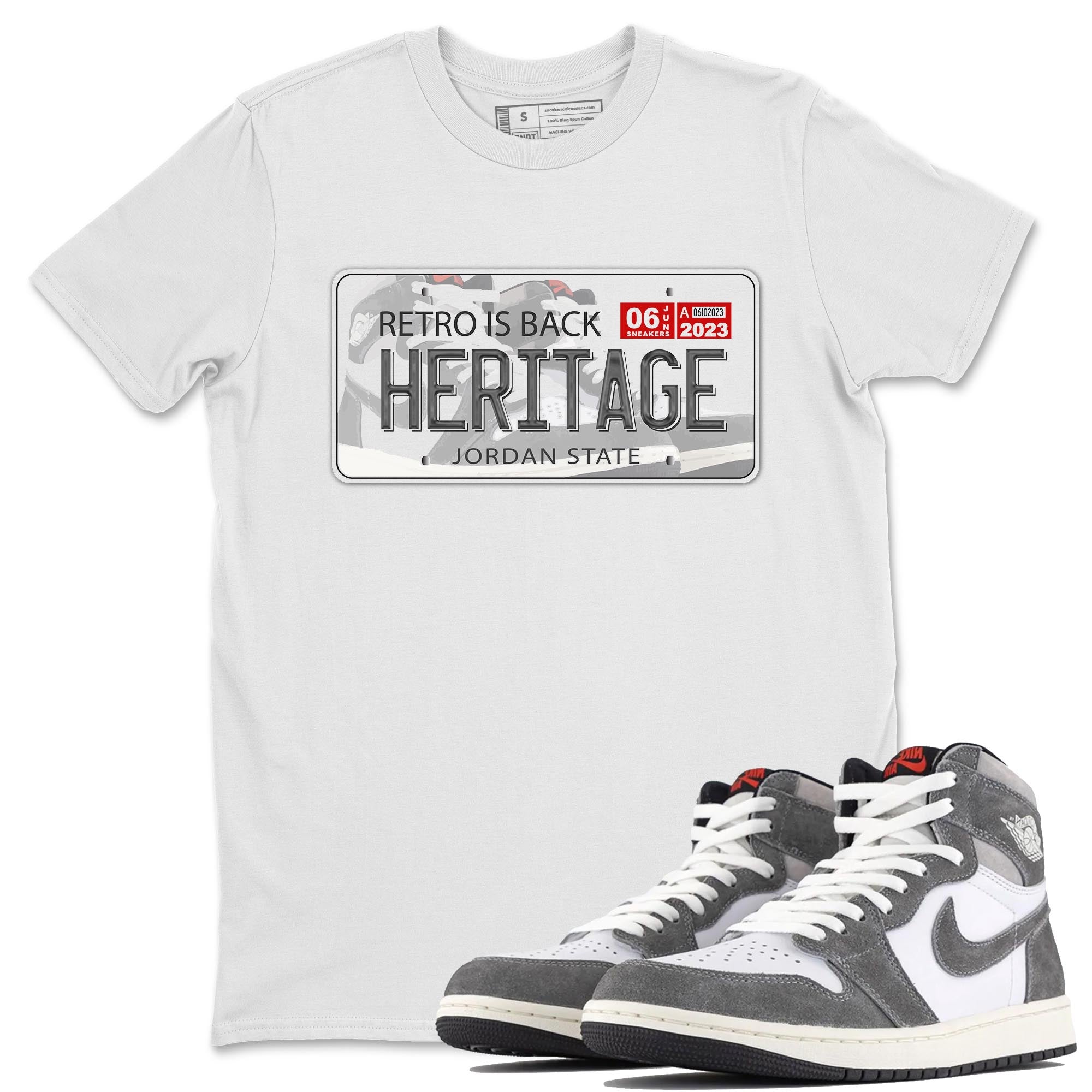Jordan Plate Unisex Tops - Air Jordan 1 Washed Heritage