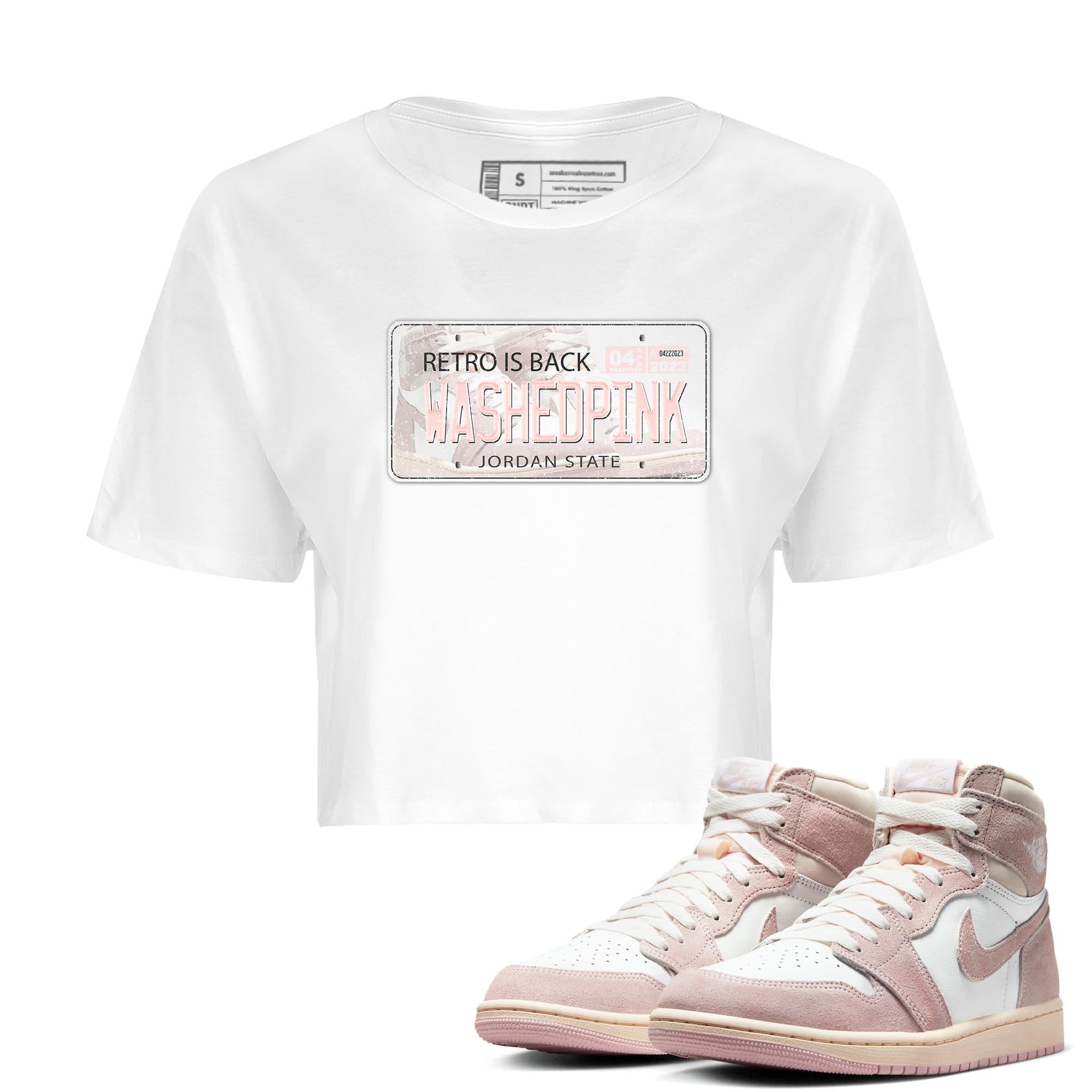 Jordan Plate Women's Tops - Air Jordan 1 Washed Pink