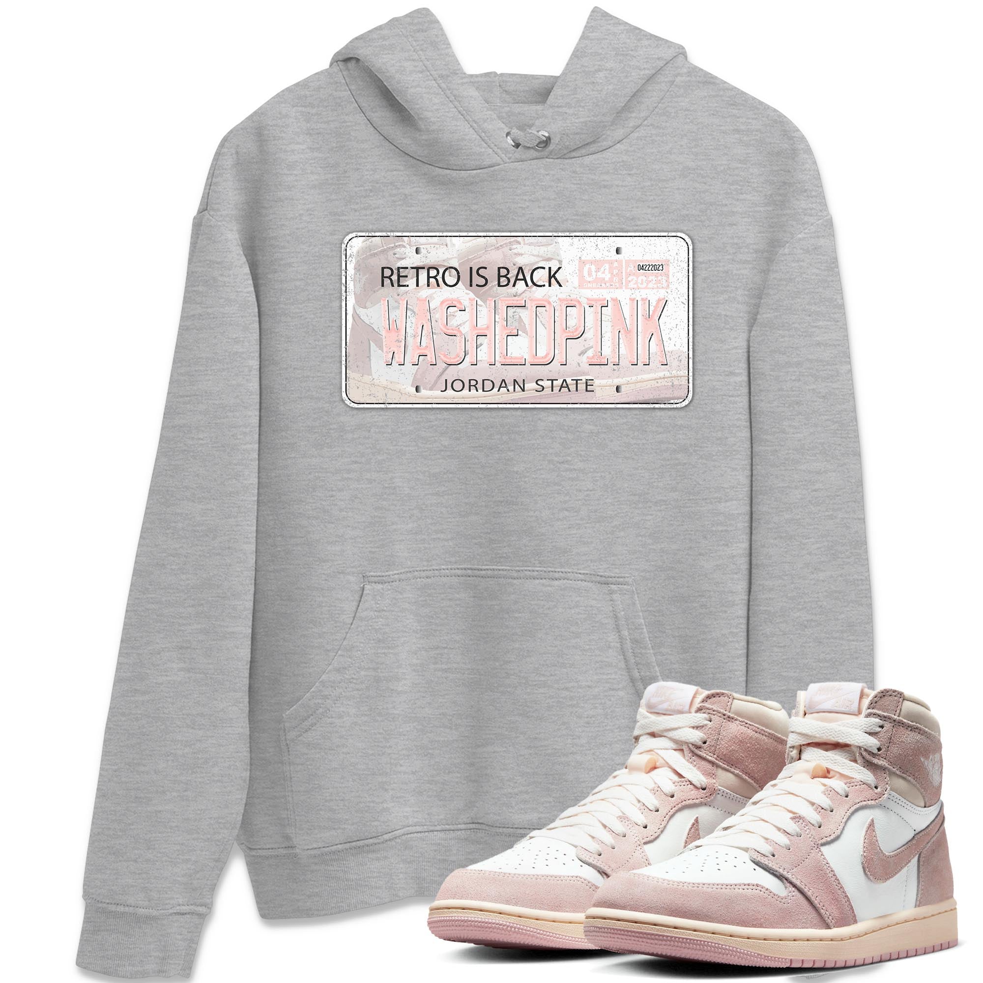 Jordan Plate Unisex Tops - Air Jordan 1 Washed Pink