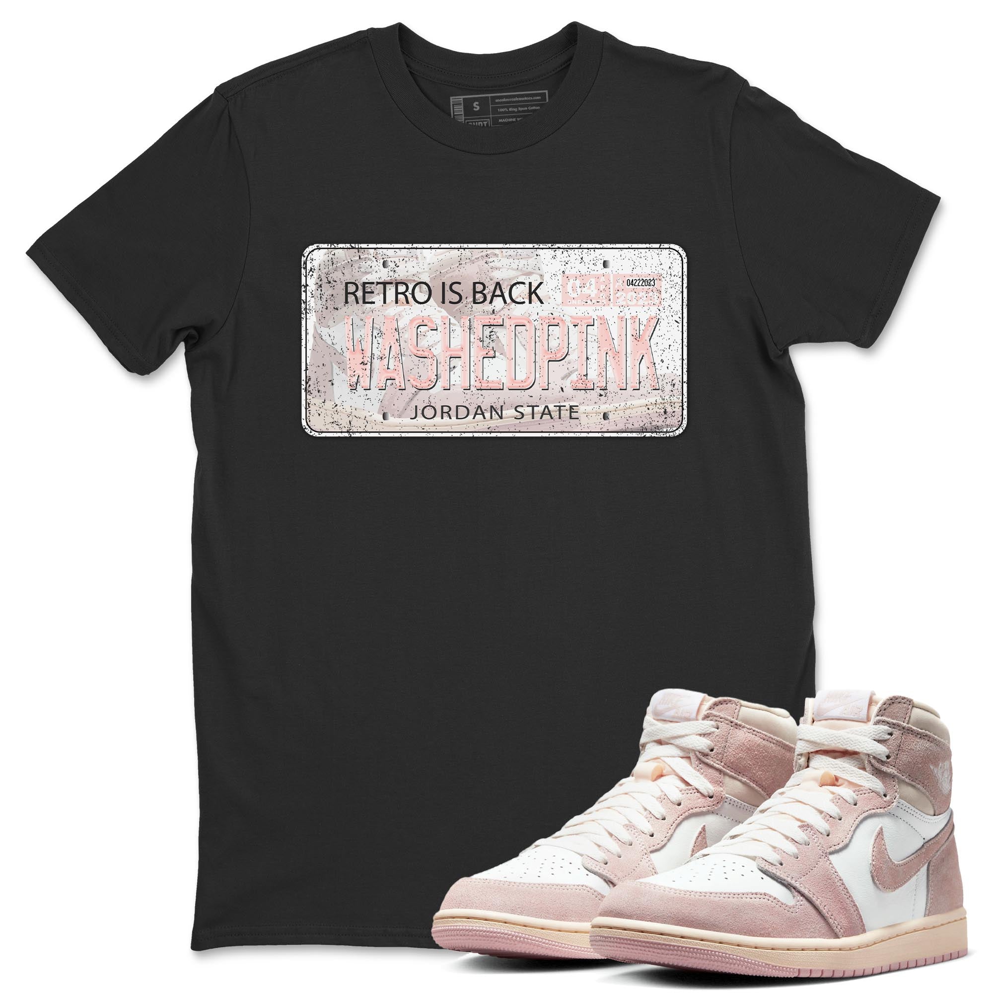 Jordan Plate Unisex Tops - Air Jordan 1 Washed Pink
