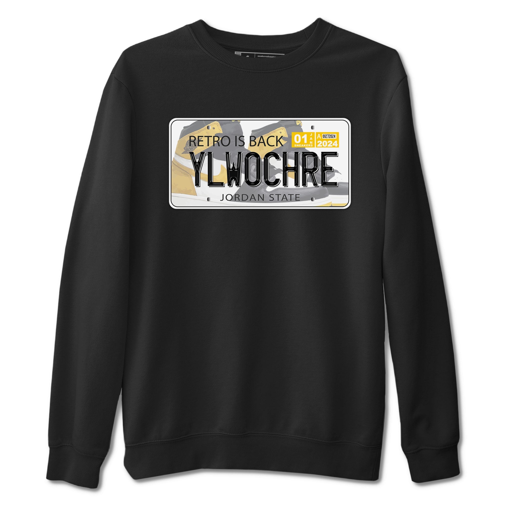 Jordan Plate snkmatch Tees - Air Jordan 1 Yellow Ochre
