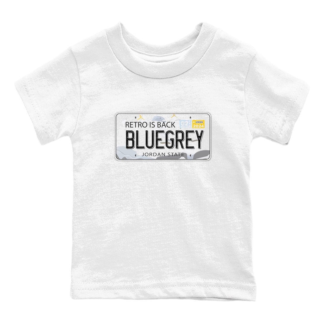 Jordan Plate snkmatch Tees Kids - Air Jordan 13 Blue Grey