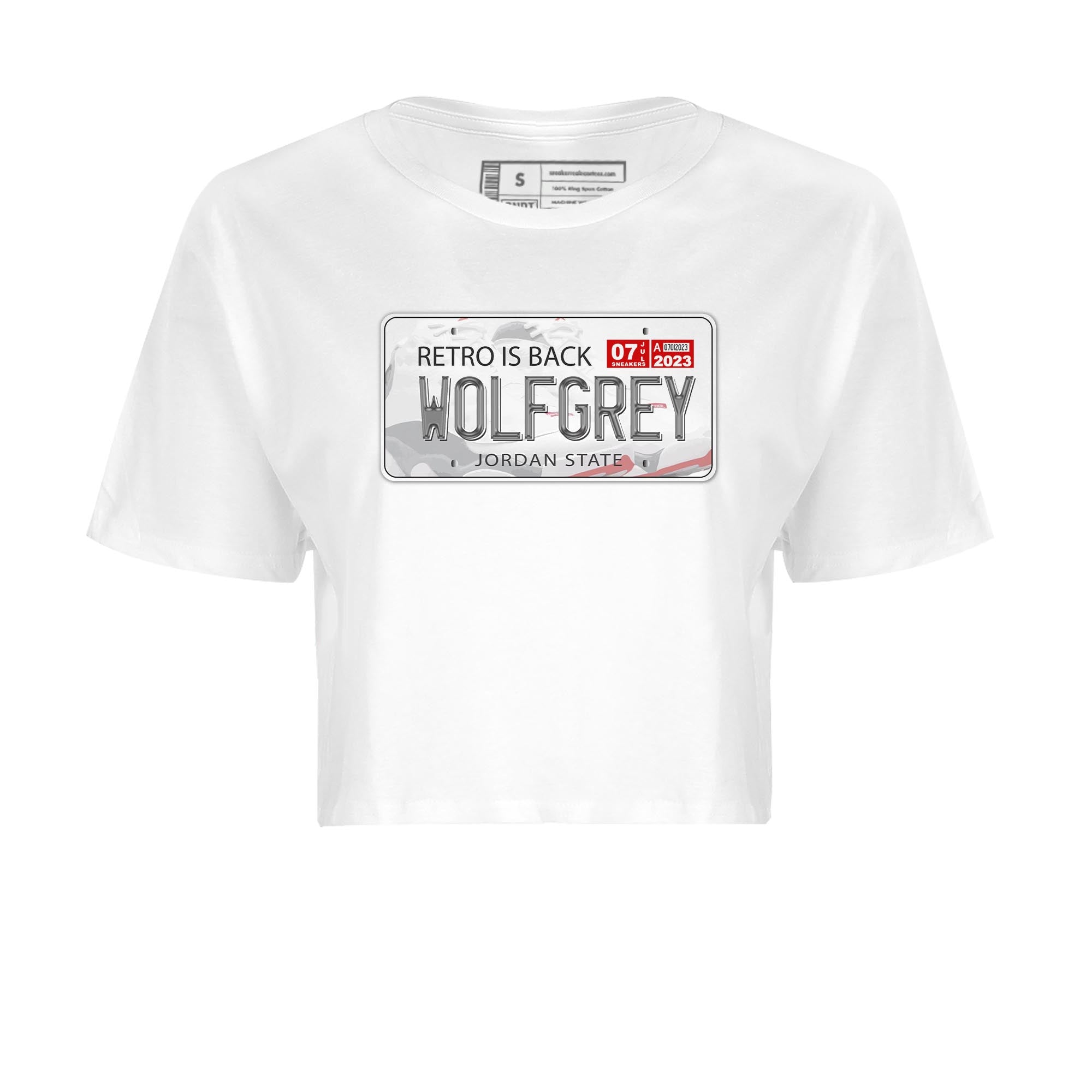 Jordan Plate Women's Tops - Air Jordan 13 Wolf Grey