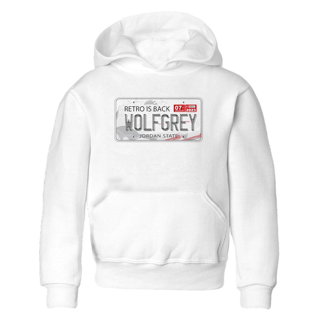 Jordan Plate Kids Tops - Air Jordan 13 Wolf Grey