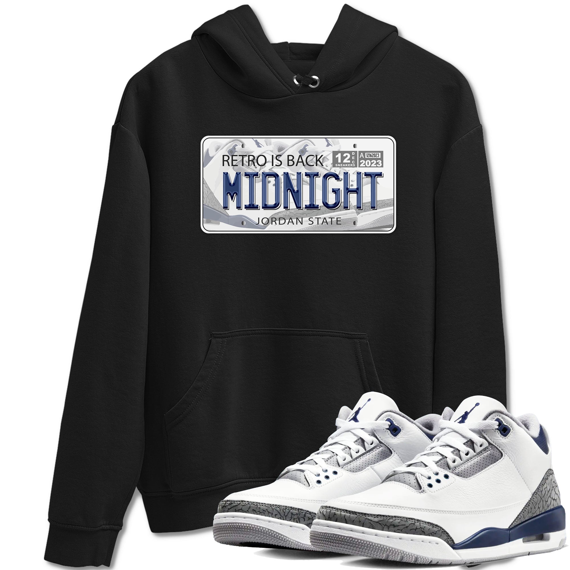 Jordan Plate snkmatch Tees - Air Jordan 3 Midnight Navy 2023
