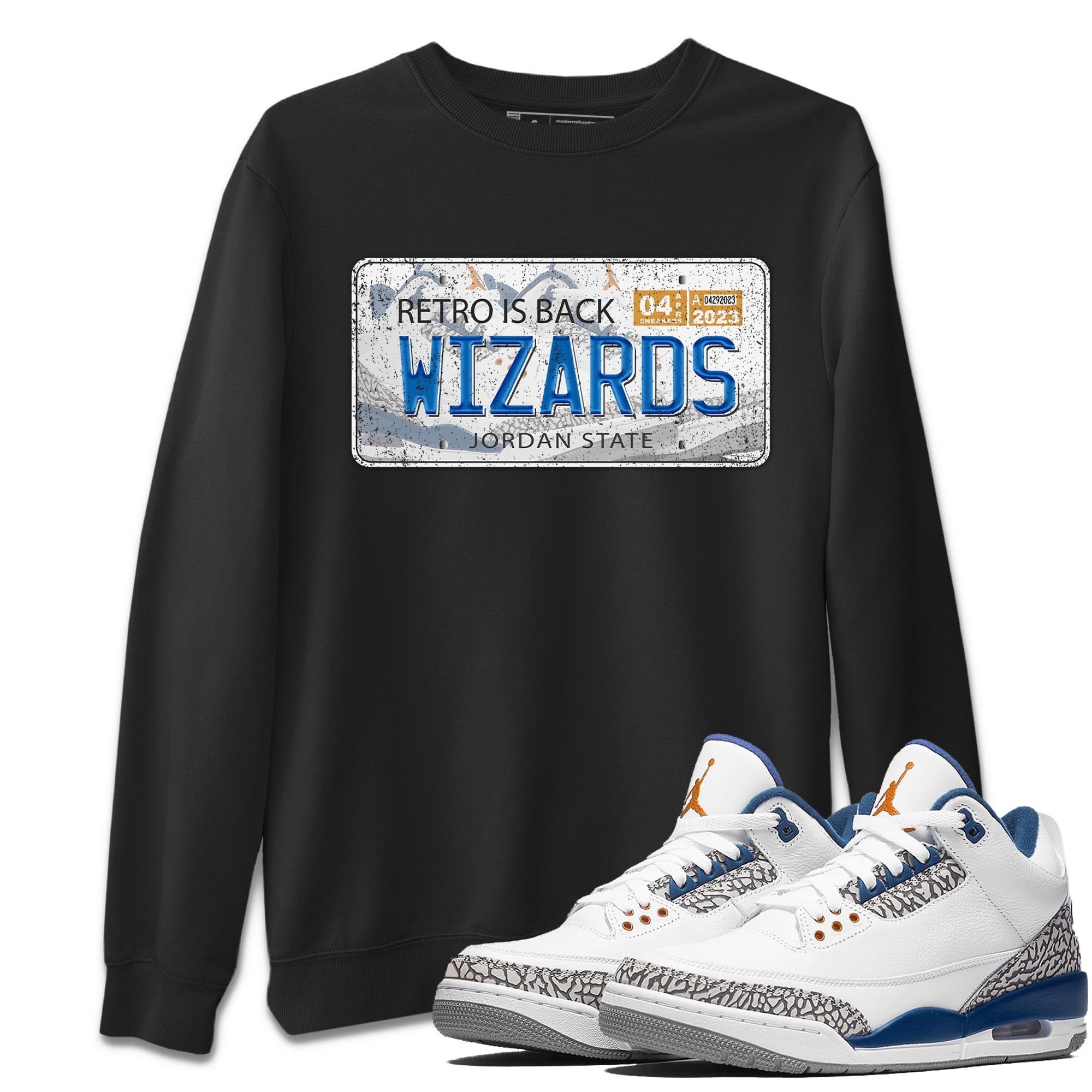 Jordan Plate Unisex Tops - Air Jordan 3 Wizards