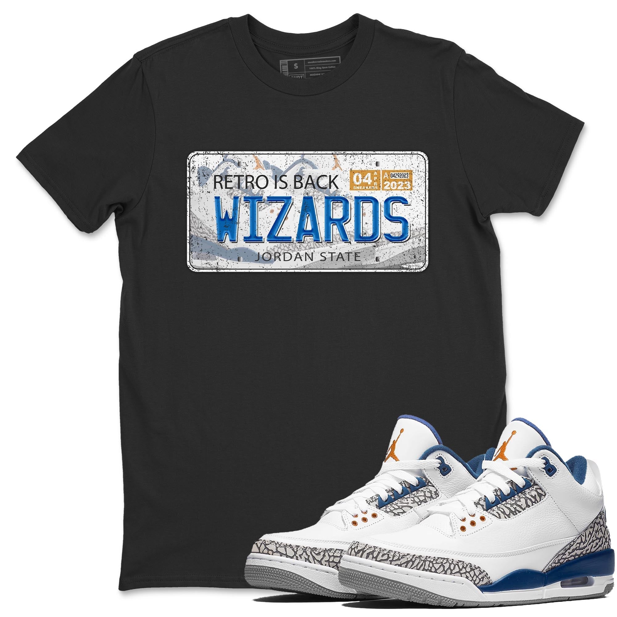 Jordan Plate Unisex Tops - Air Jordan 3 Wizards