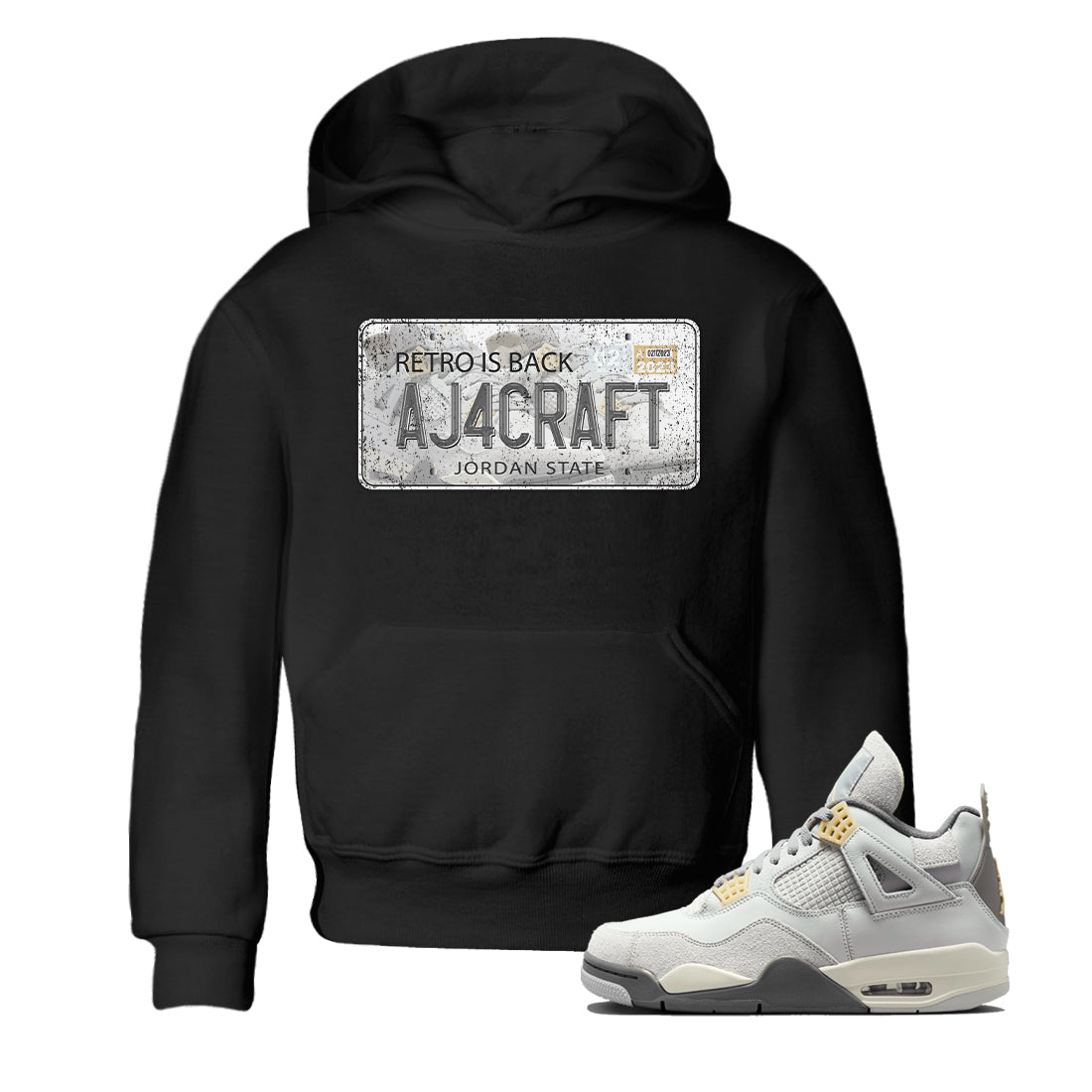 Jordan Plate Kids Tops - Air Jordan 4 Craft