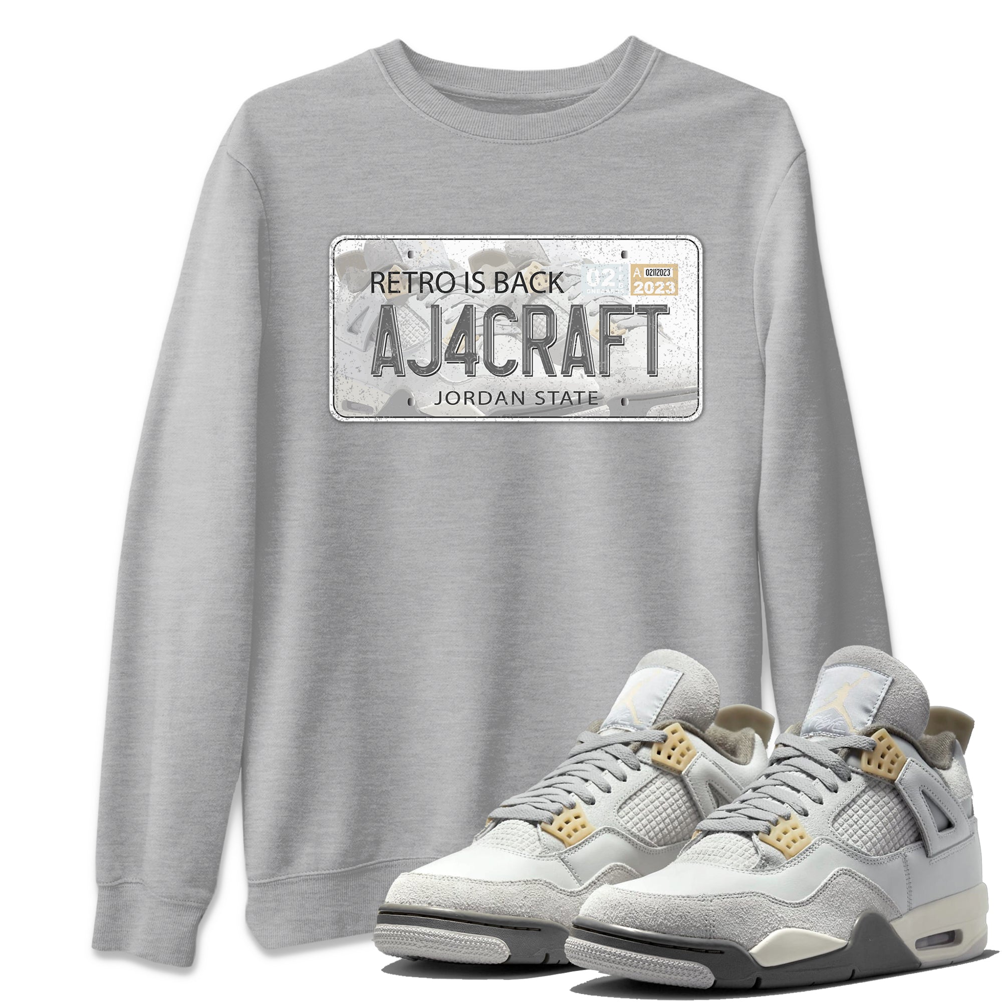 Jordan Plate Unisex Tops - Air Jordan 4 Craft