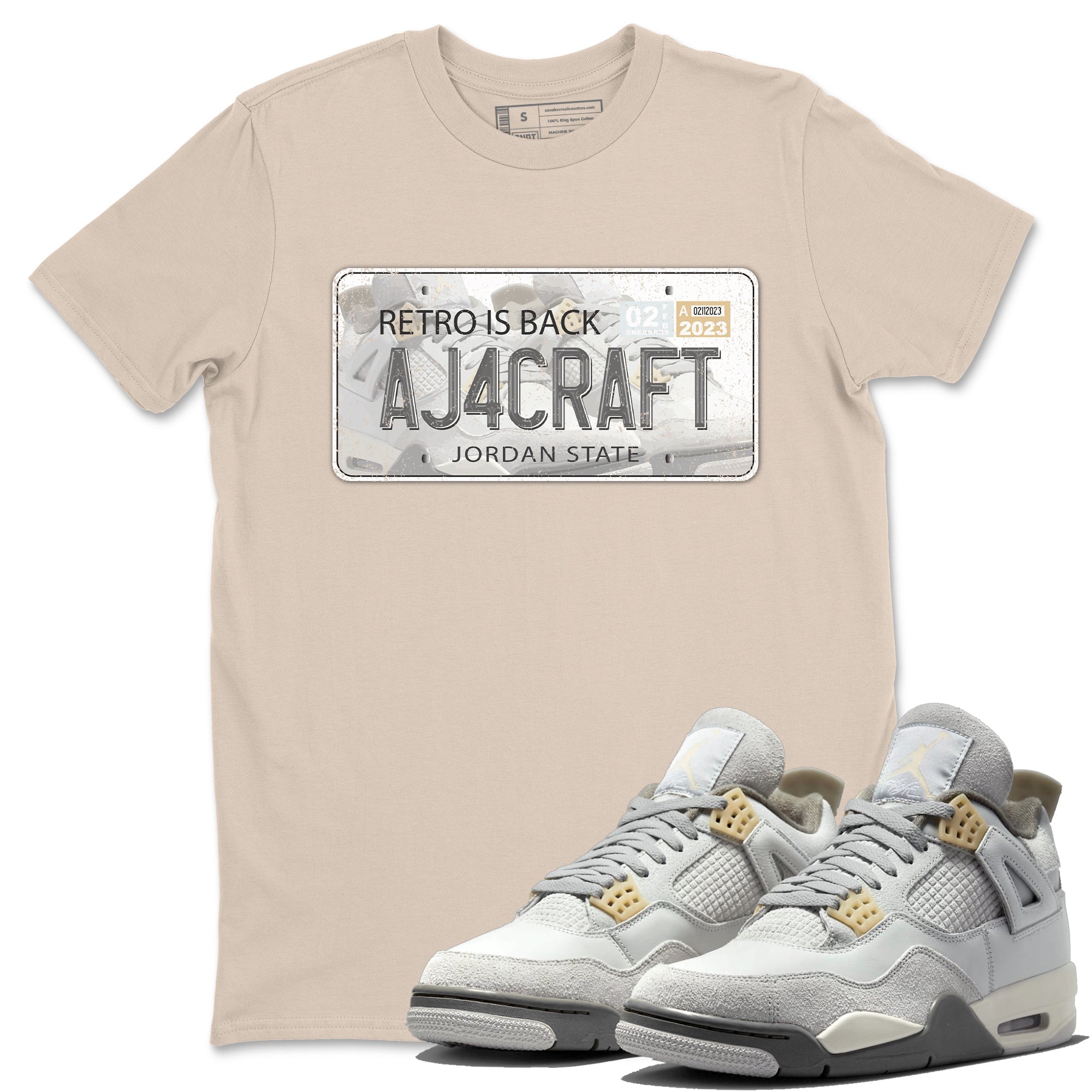 Jordan Plate Unisex Tops - Air Jordan 4 Craft