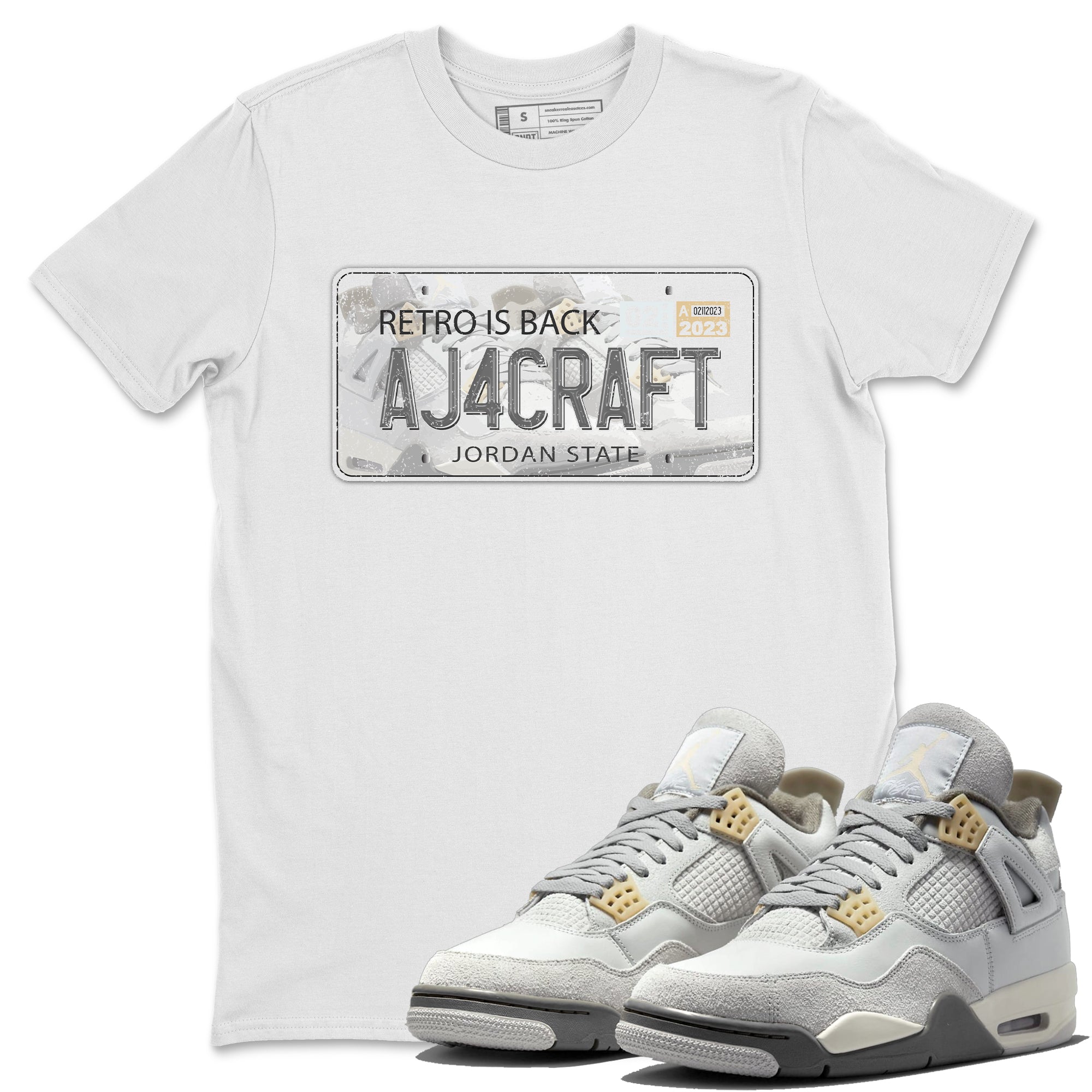 Jordan Plate Unisex Tops - Air Jordan 4 Craft