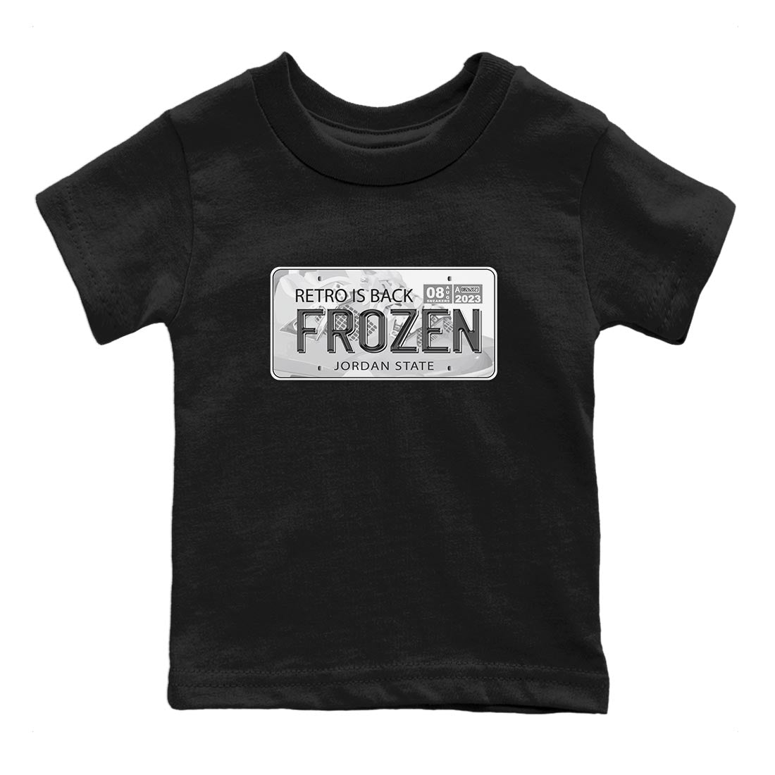 Jordan Plate snkmatch Tee Kids - Air Jordan 4 Frozen Moments