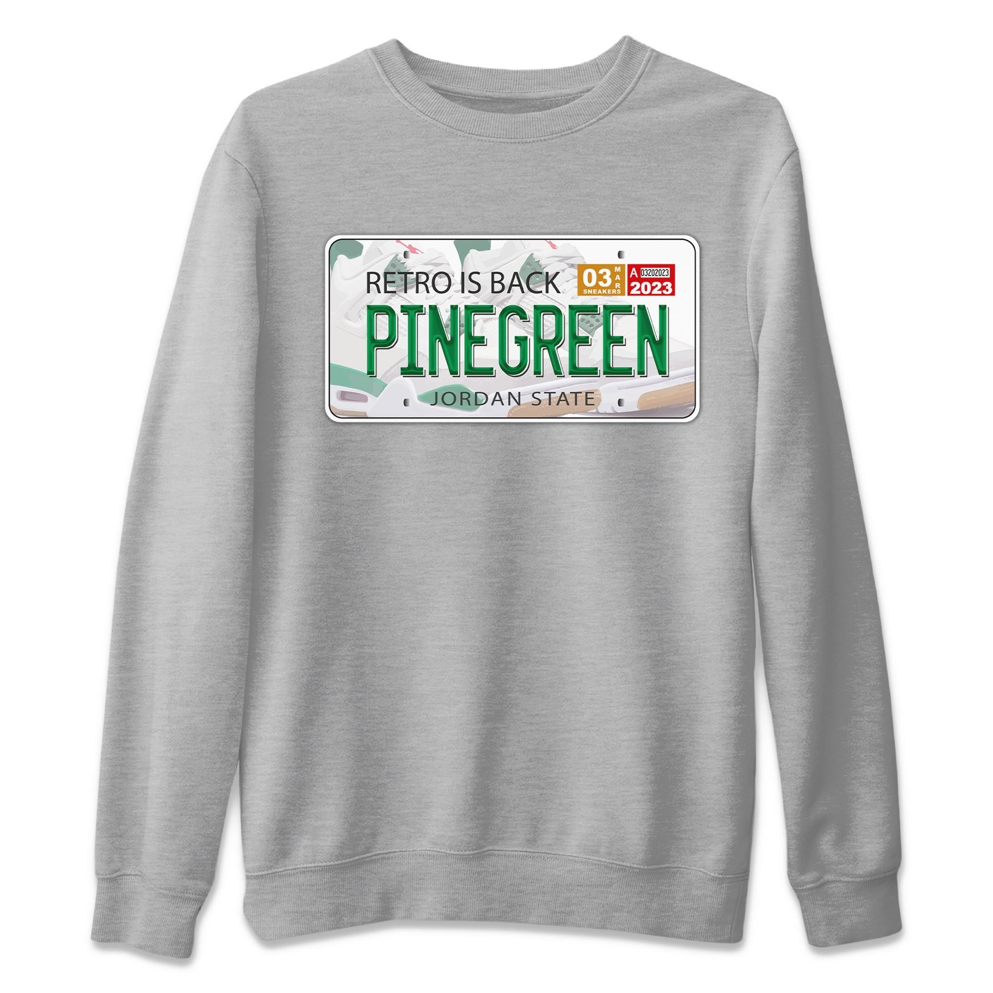Jordan Plate Unisex Tops - Air Jordan 4 Pine Green SB
