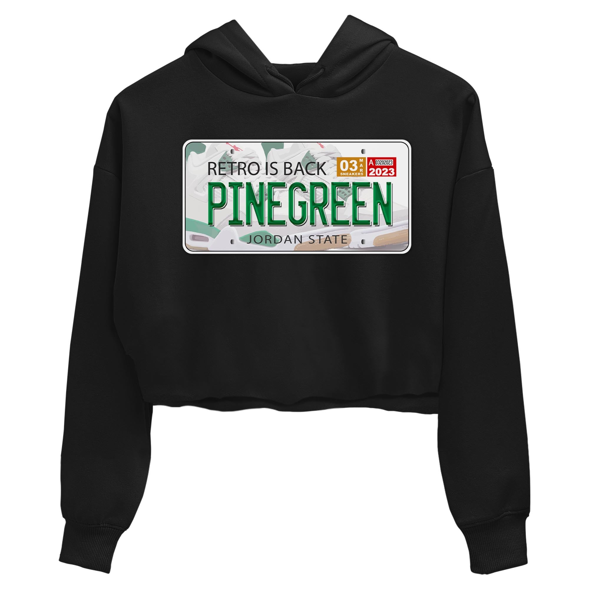 Jordan Plate Women's Tops - Air Jordan 4 Pine Green SB
