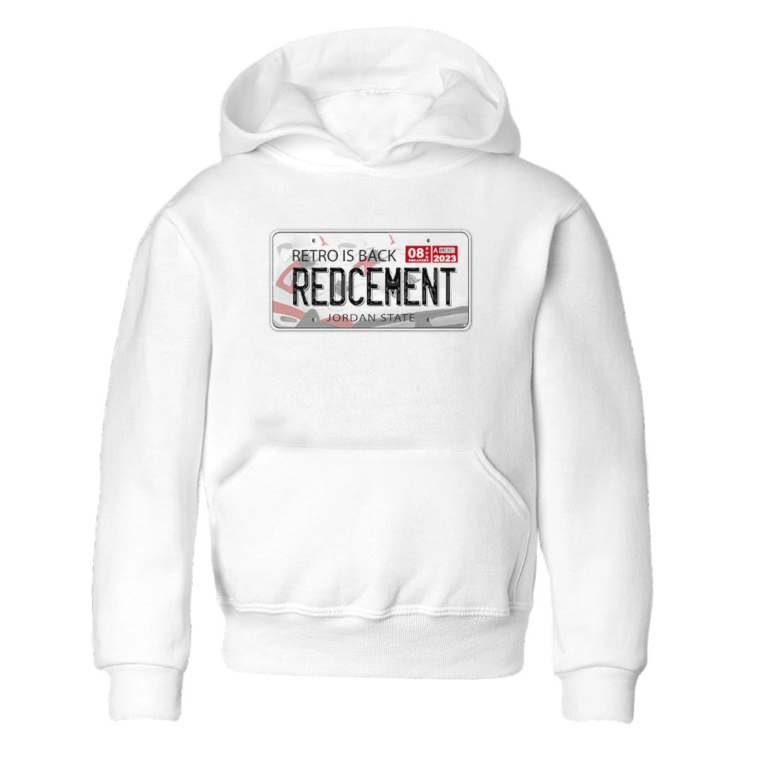 Jordan Plate snkmatch Tee Kids - Air Jordan 4 Red Cement