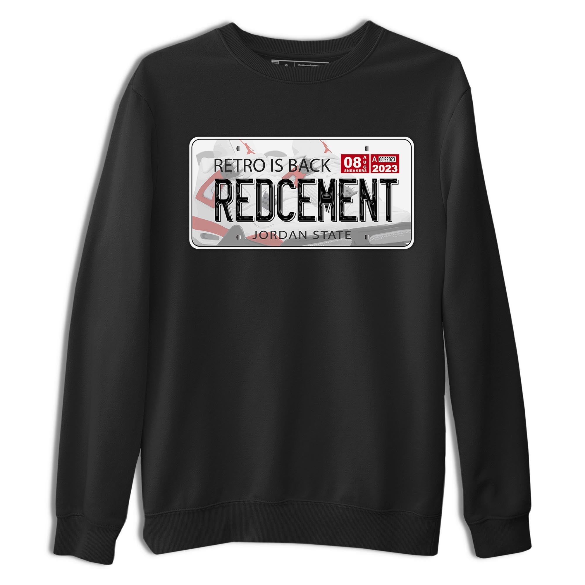 Jordan Plate snkmatch Tee - Air Jordan 4 Red Cement