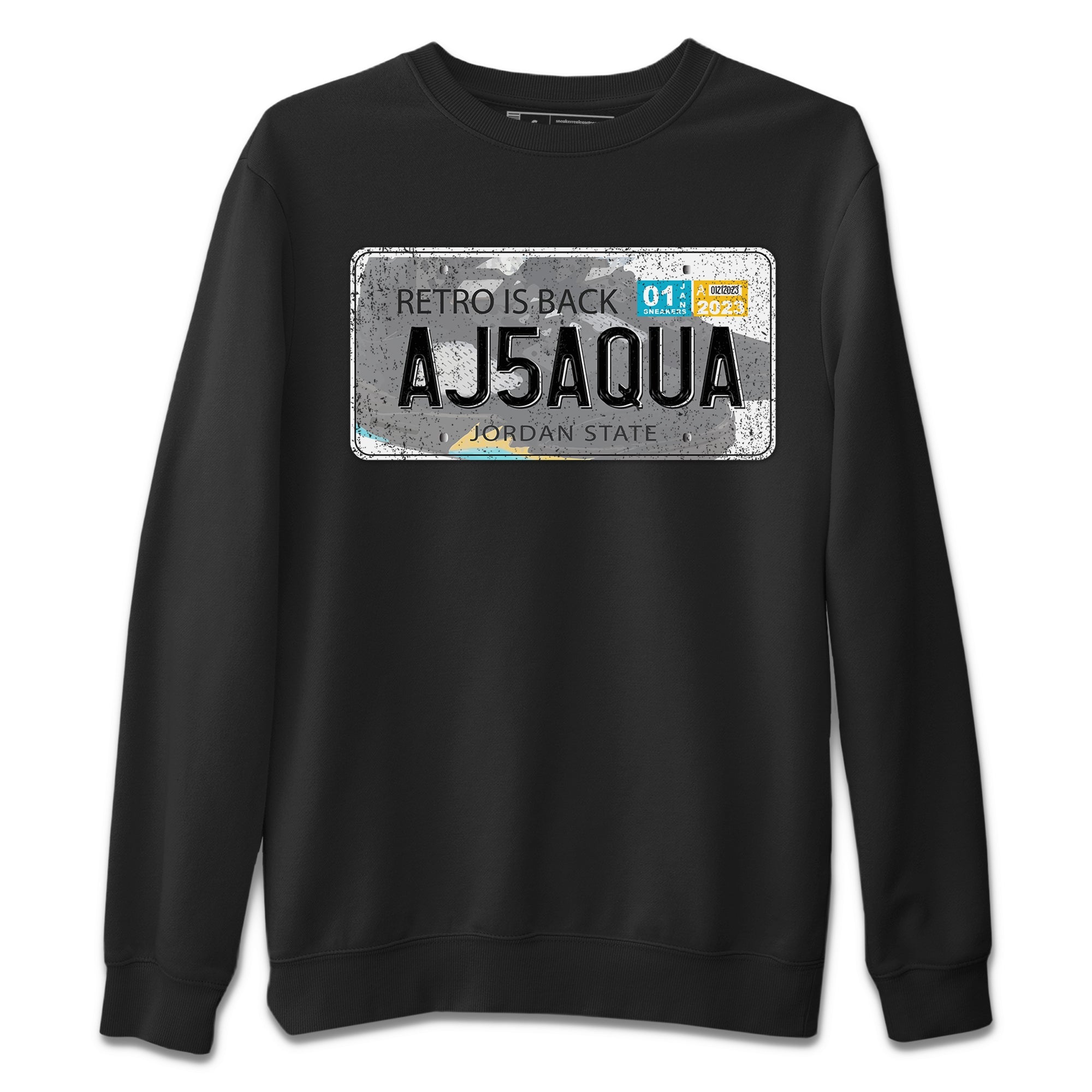 Jordan Plate Unisex Tops - Air Jordan 5 Aqua