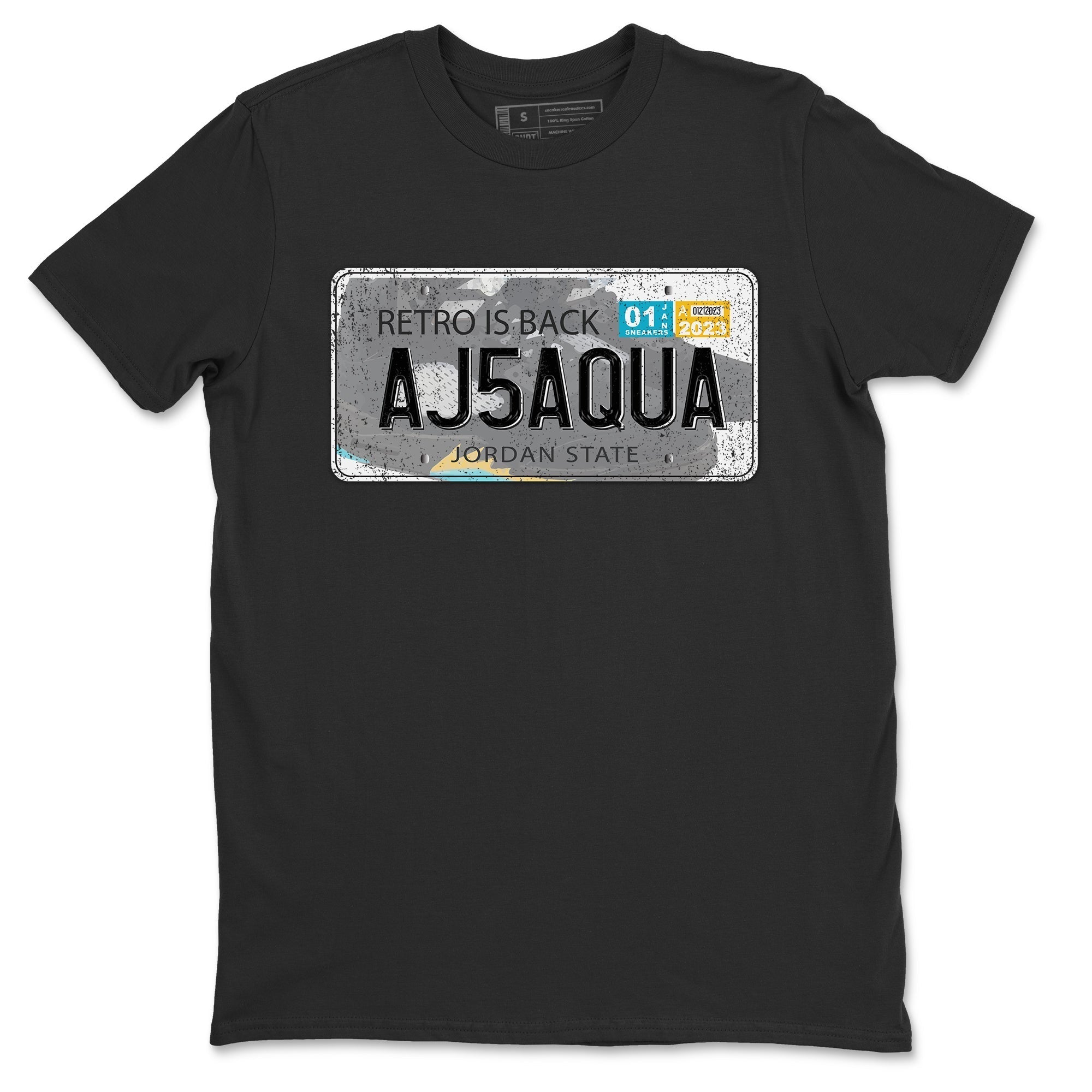 Jordan Plate Unisex Tops - Air Jordan 5 Aqua