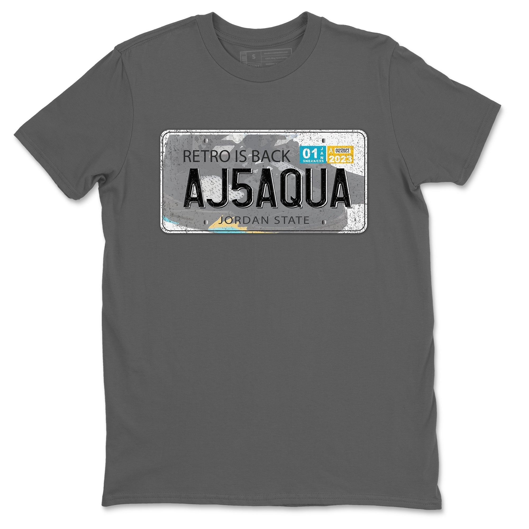 Jordan Plate Unisex Tops - Air Jordan 5 Aqua