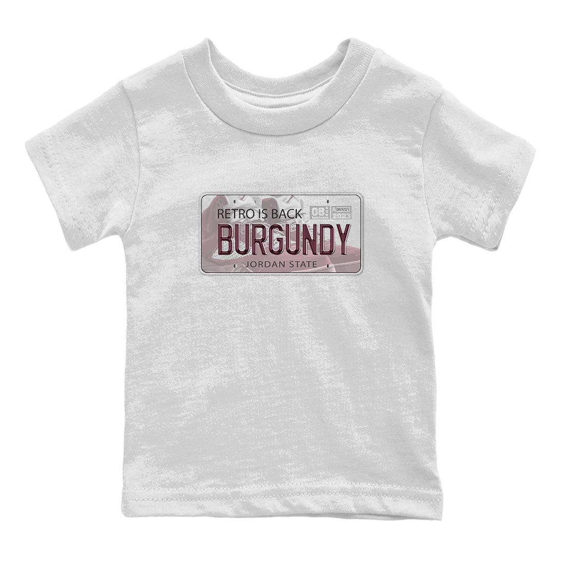 Jordan Plate snkmatch Tee Kids - Air Jordan 5 Burgundy