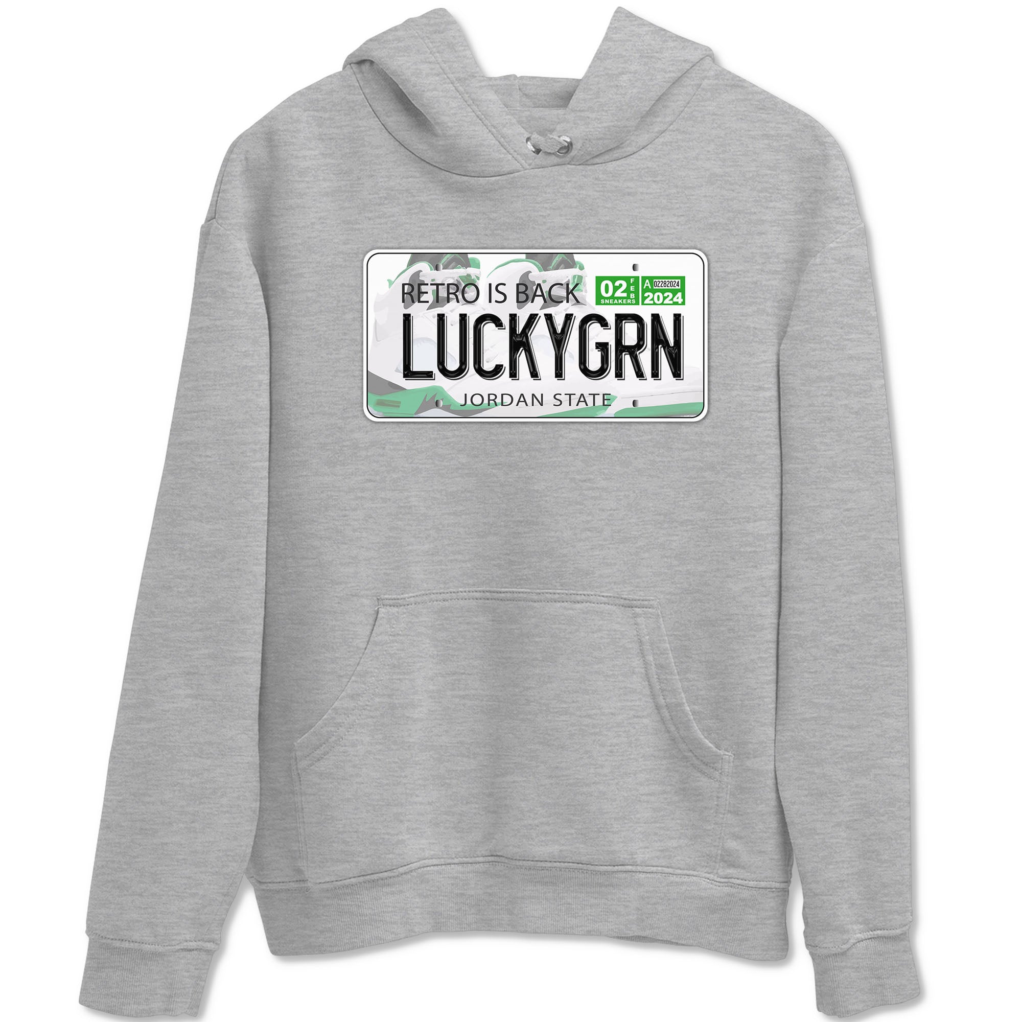 Jordan Plate snkmatch Tees - Air Jordan 5 Lucky Green