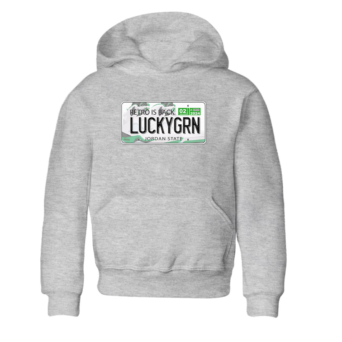 Jordan Plate snkmatch Tees Kids - Air Jordan 5 Lucky Green