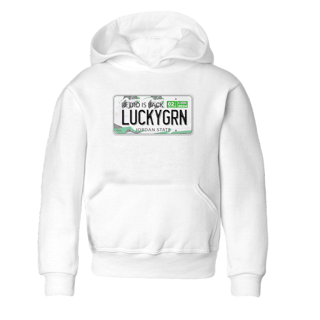 Jordan Plate snkmatch Tees Kids - Air Jordan 5 Lucky Green