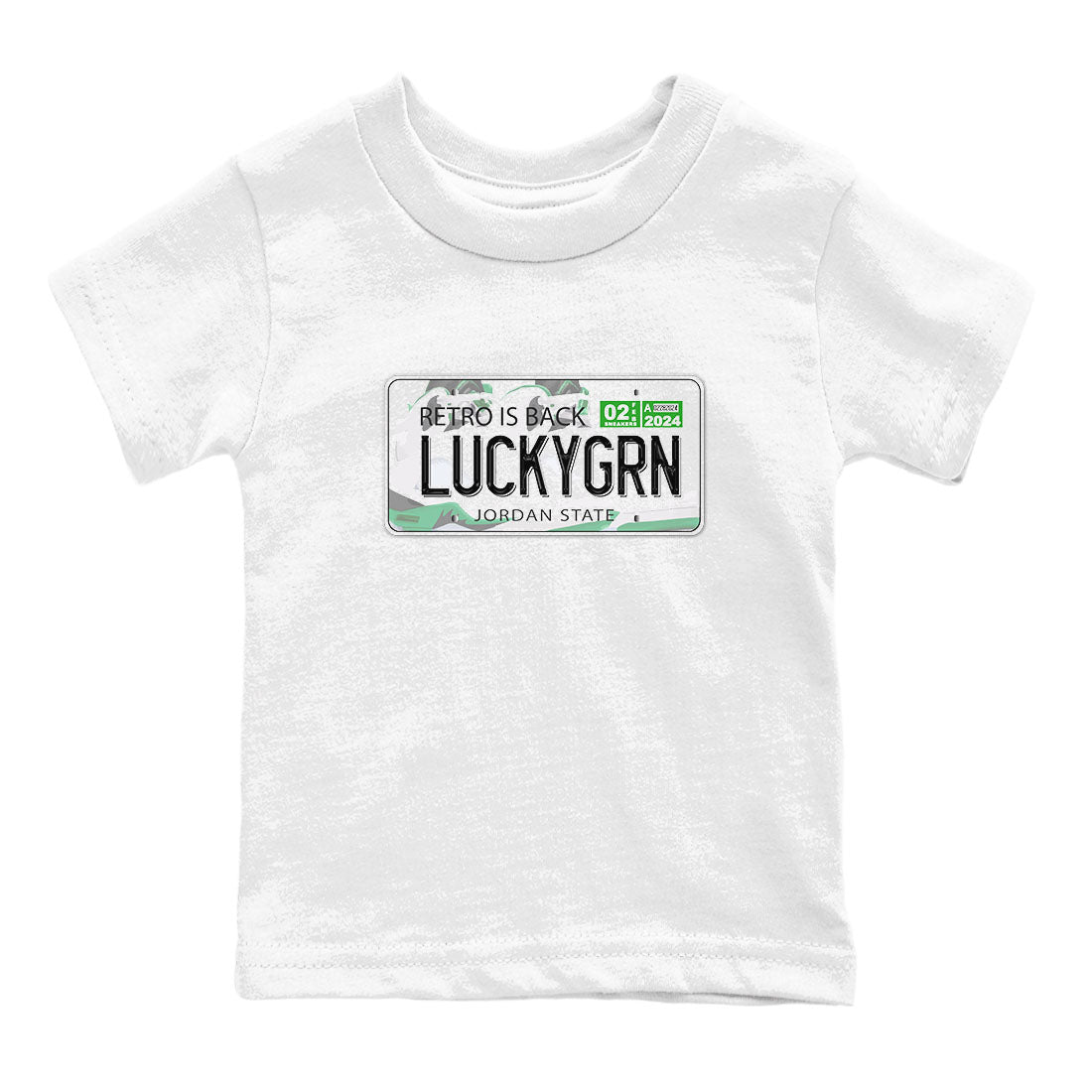 Jordan Plate snkmatch Tees Kids - Air Jordan 5 Lucky Green