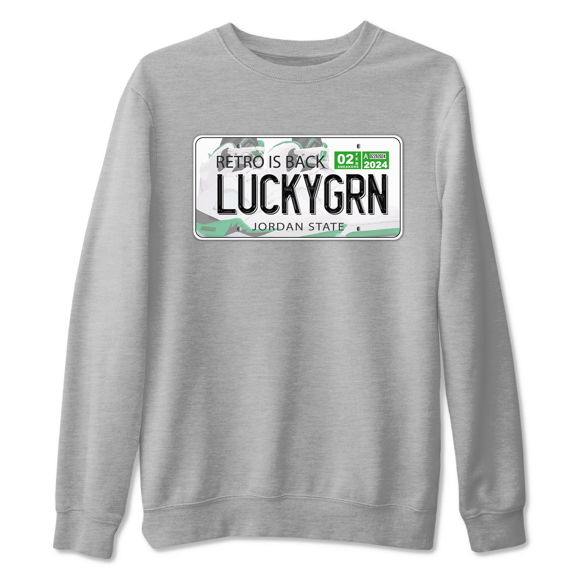 Jordan Plate snkmatch Tees - Air Jordan 5 Lucky Green