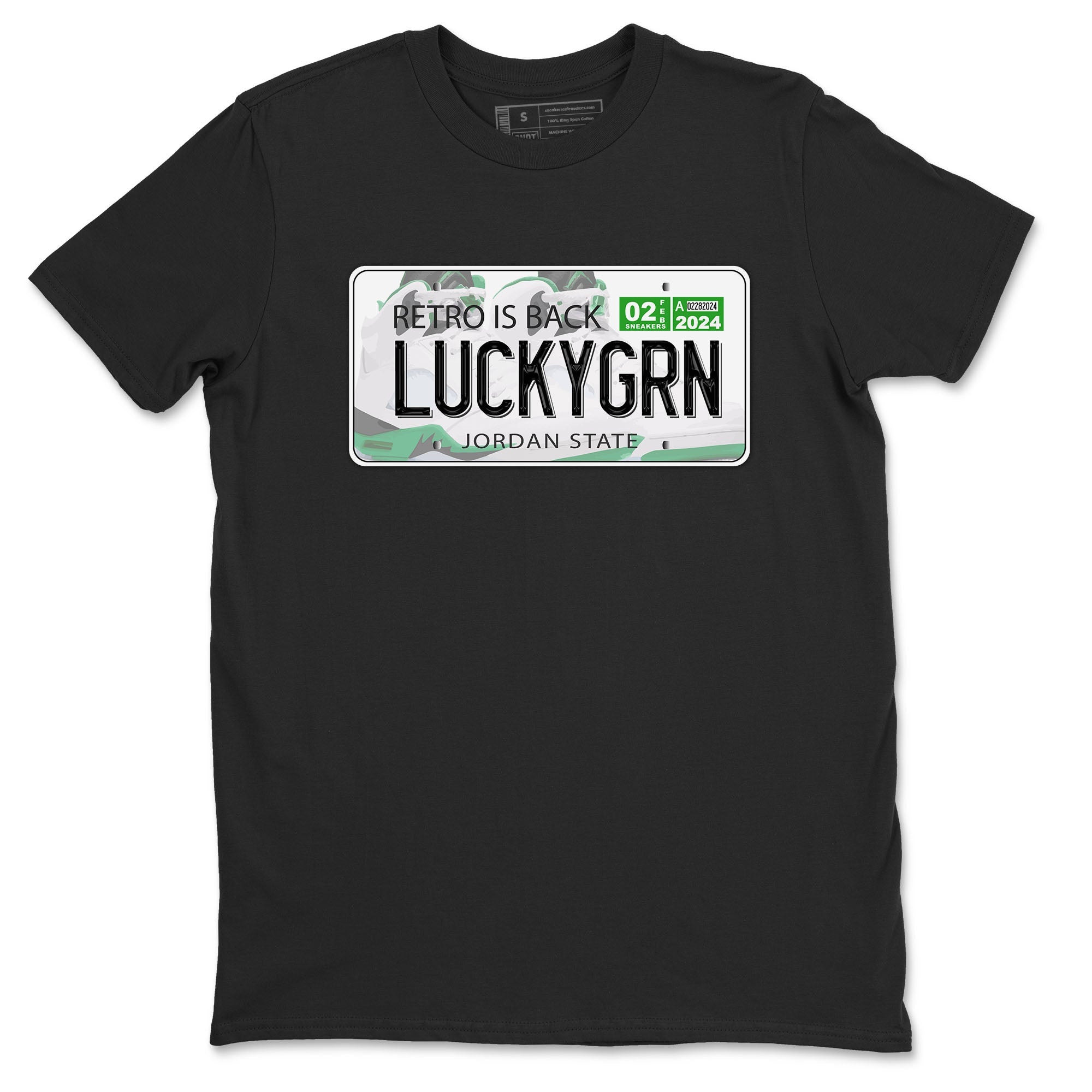 Jordan Plate snkmatch Tees - Air Jordan 5 Lucky Green