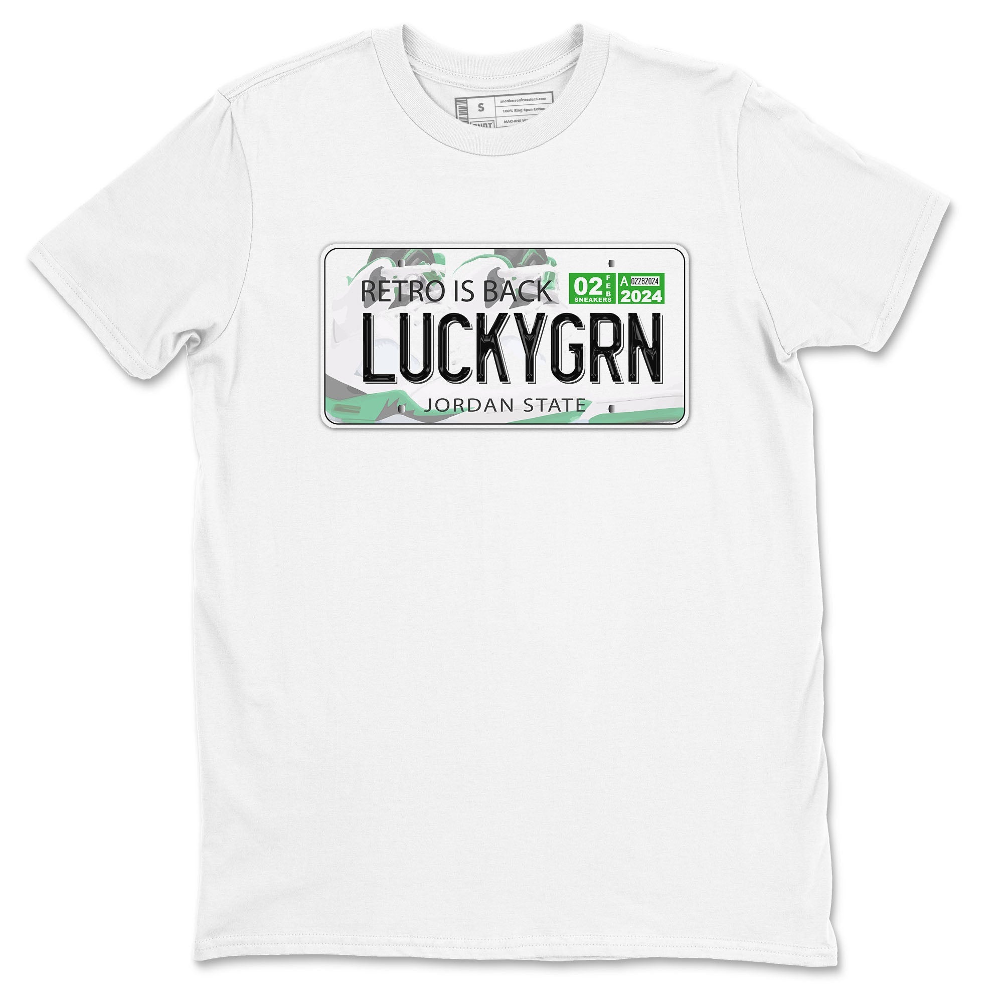 Jordan Plate snkmatch Tees - Air Jordan 5 Lucky Green