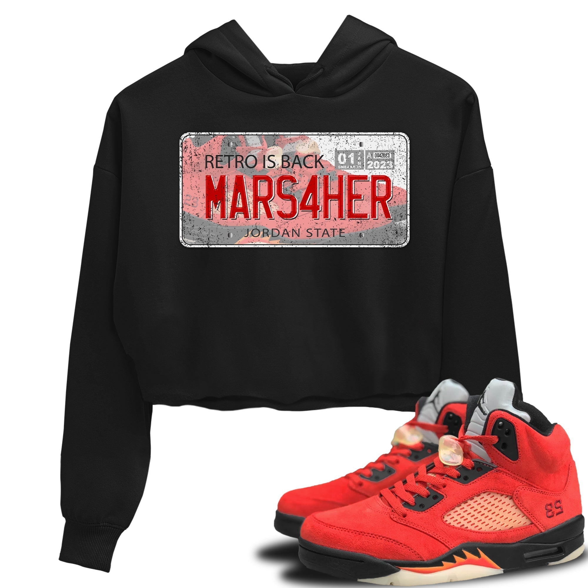 Jordan Plate Women's Tops - Air Jordan 5 Mars For Her