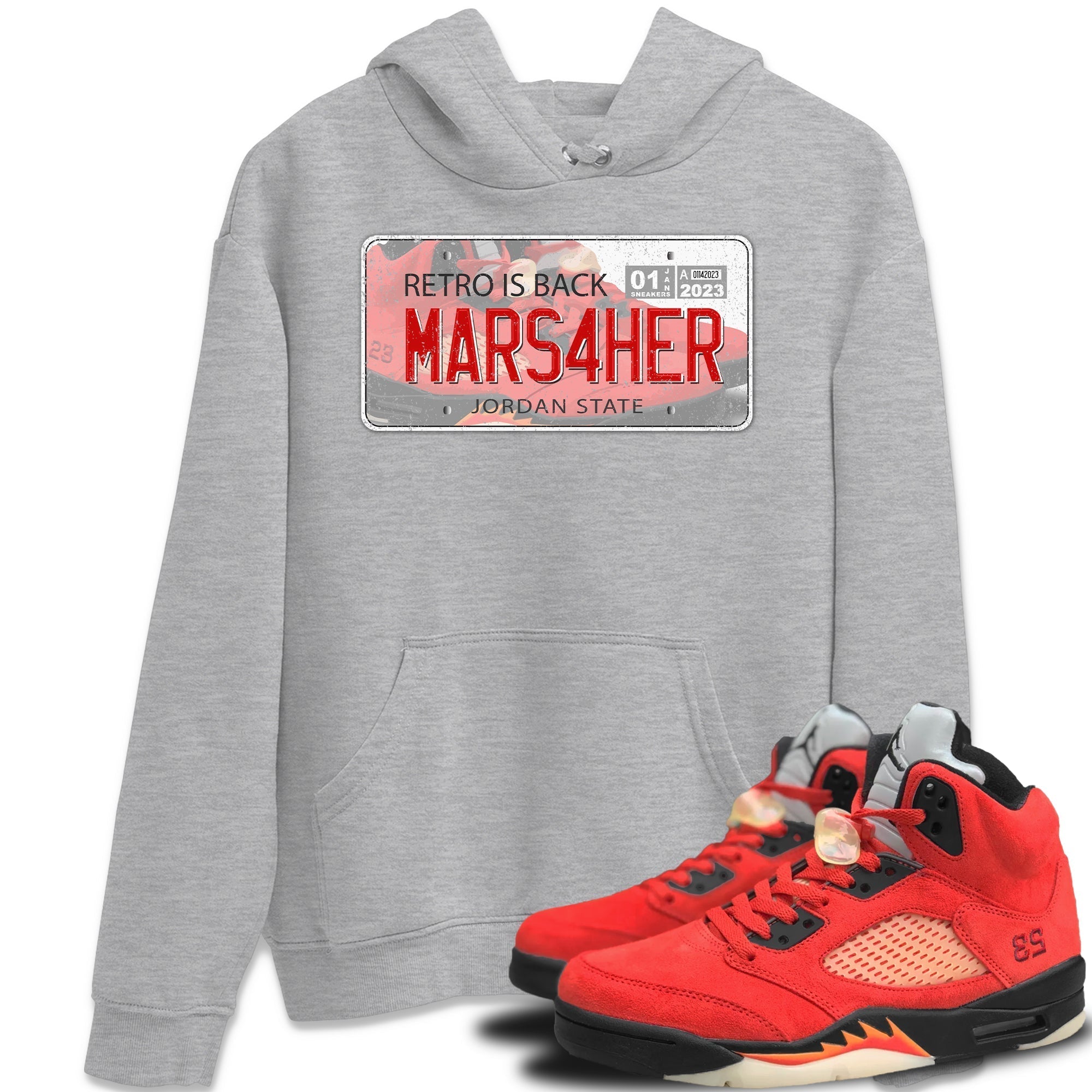 Jordan Plate Unisex Tops - Air Jordan 5 Mars For Her