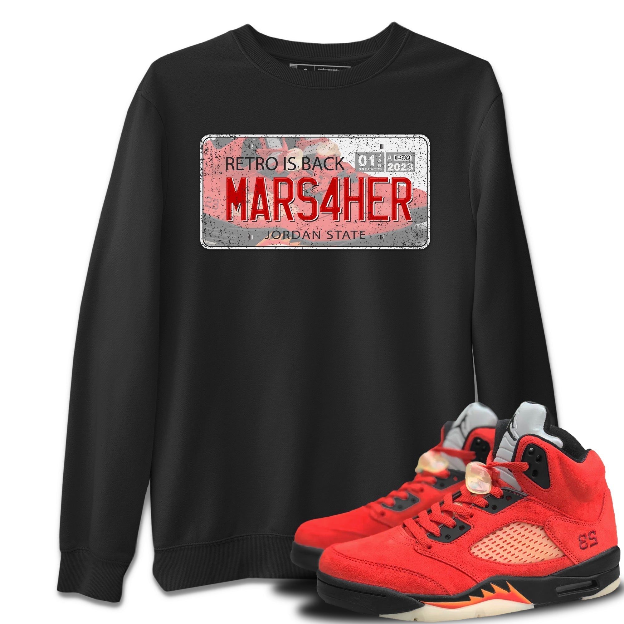 Jordan Plate Unisex Tops - Air Jordan 5 Mars For Her