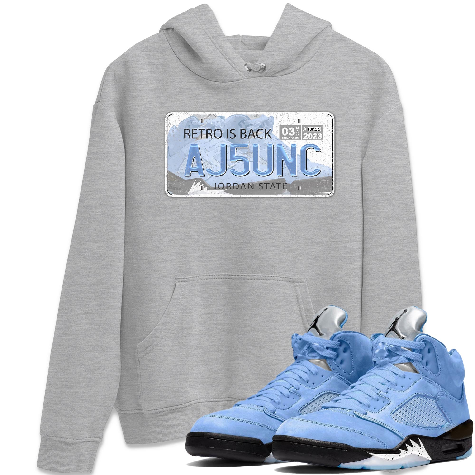 Jordan Plate Unisex Tops - Air Jordan 5 UNC