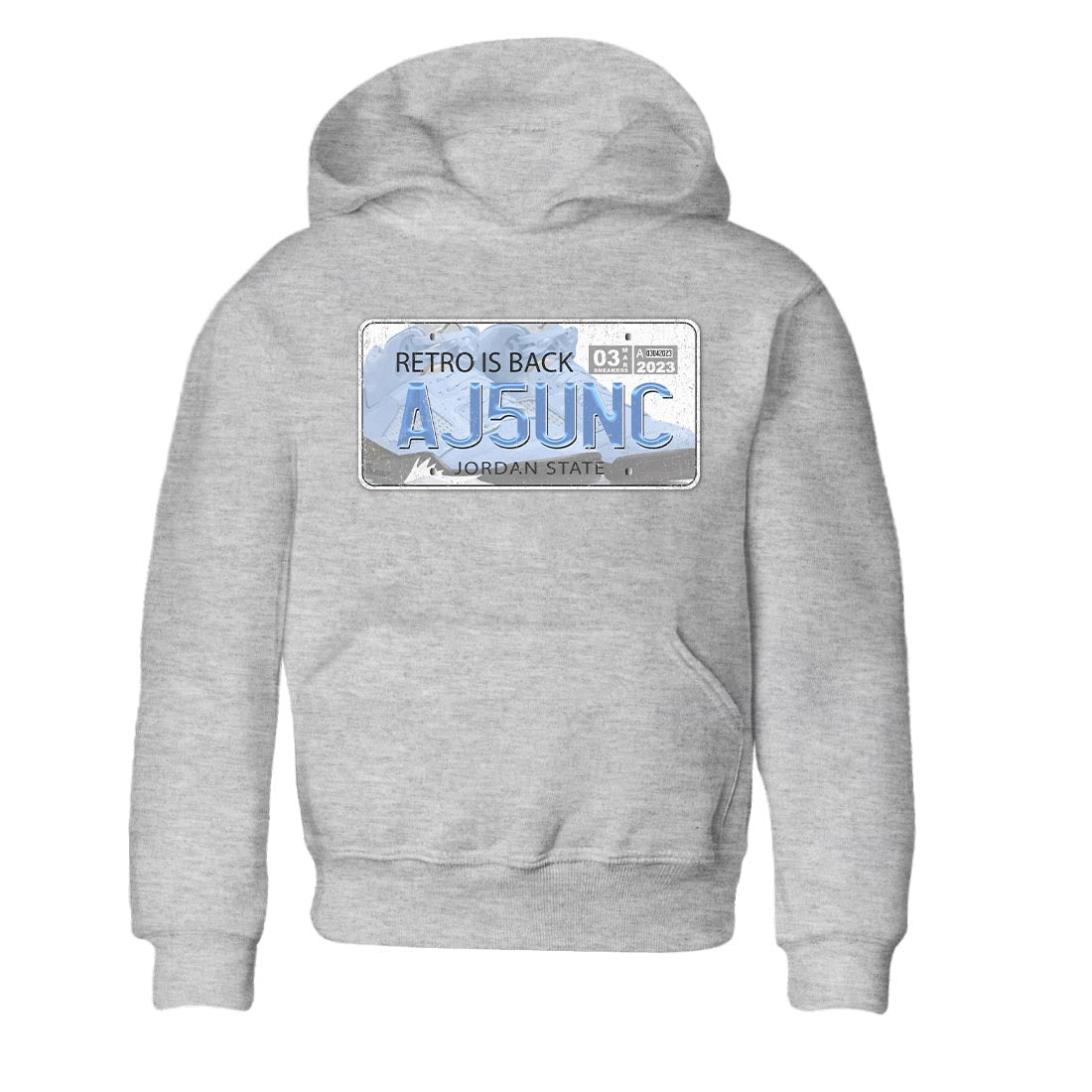 Jordan Plate Kids Tops - Air Jordan 5 UNC