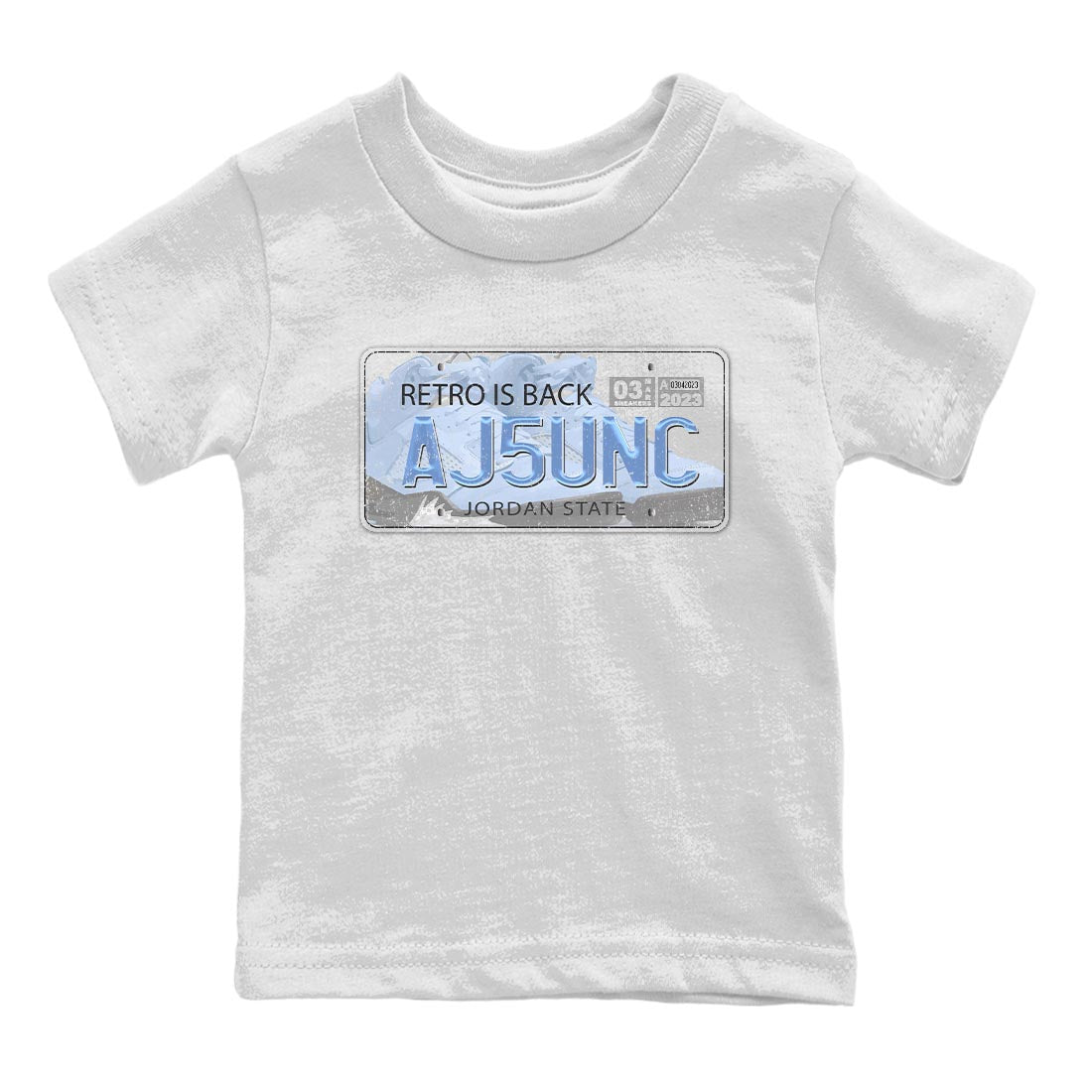 Jordan Plate Kids Tops - Air Jordan 5 UNC