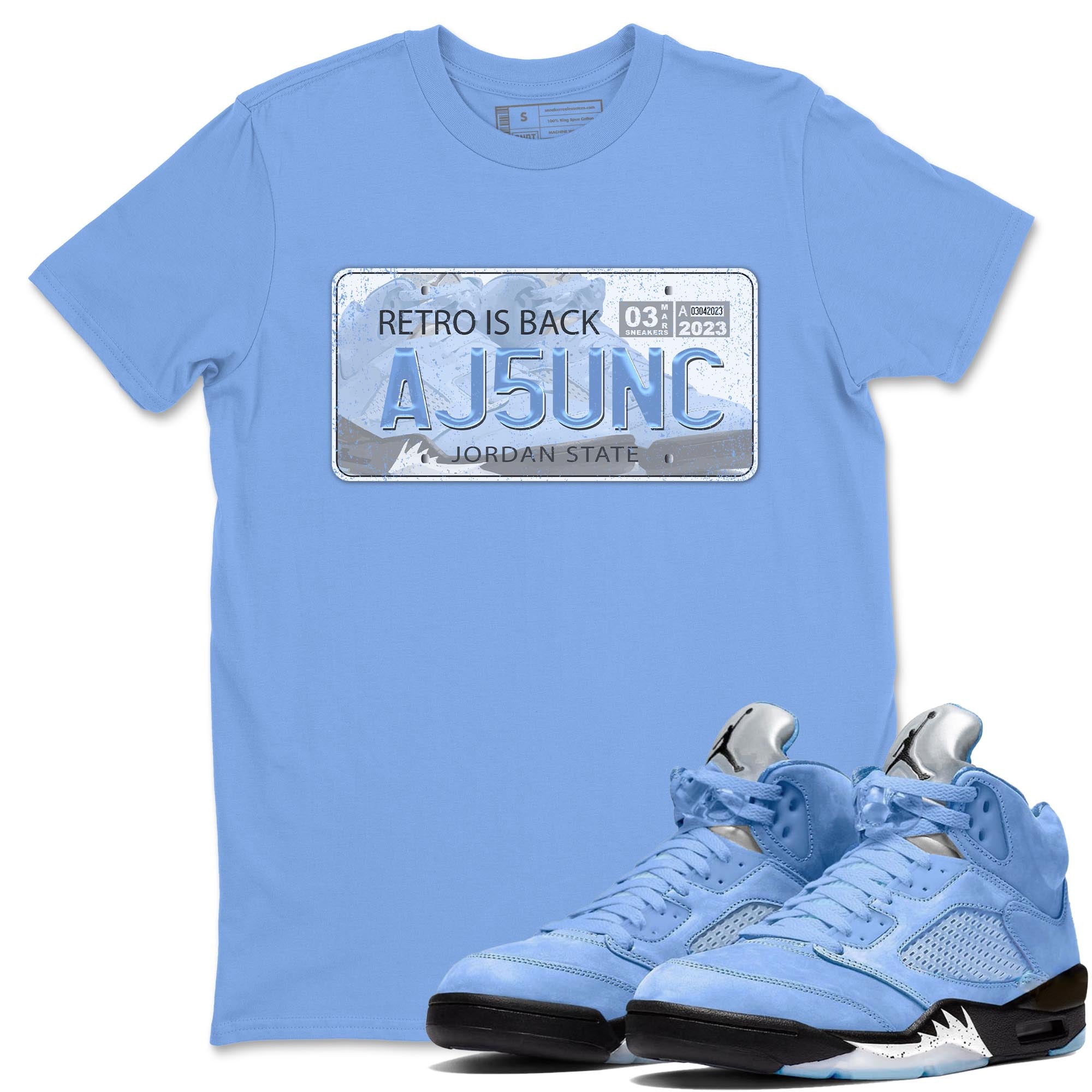 Jordan Plate Unisex Tops - Air Jordan 5 UNC