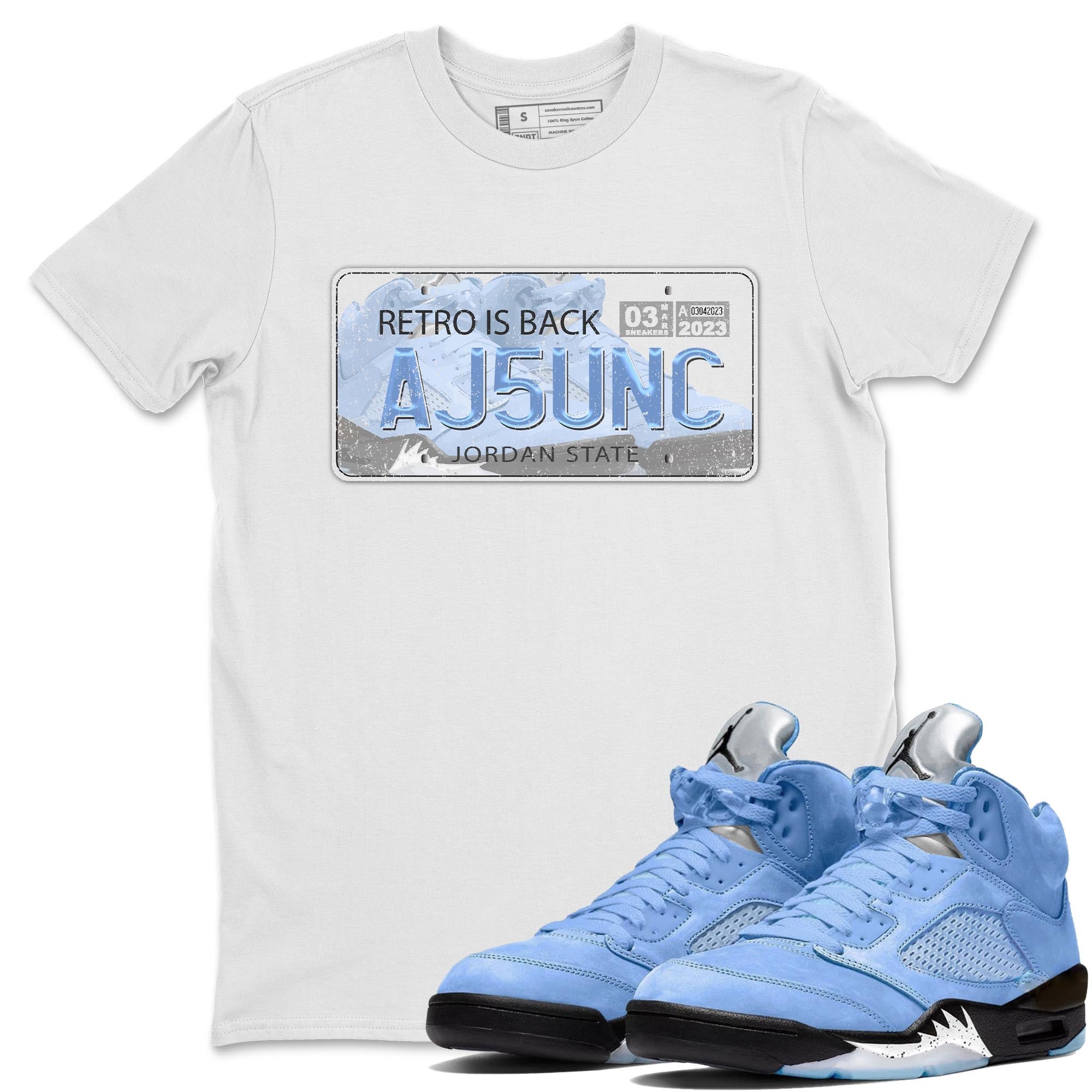 Jordan Plate Unisex Tops - Air Jordan 5 UNC