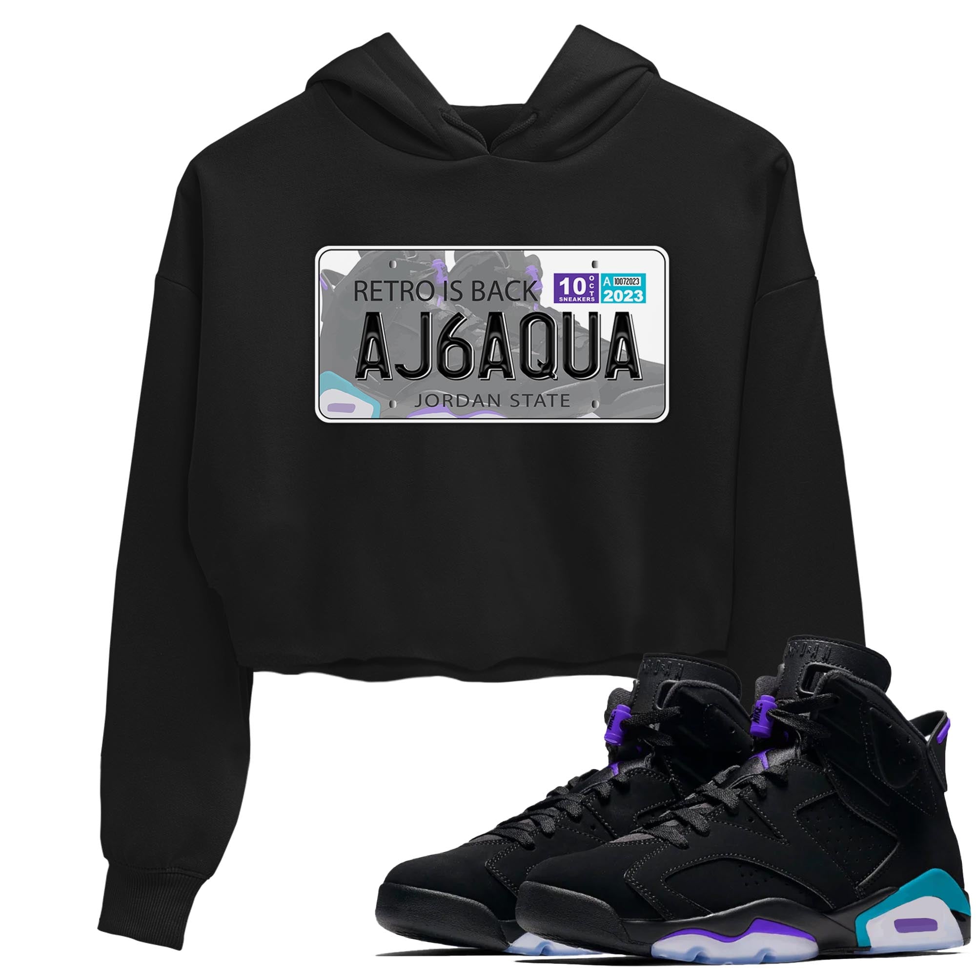 Jordan Plate snkmatch Women's Top - Air Jordan 6 Aqua